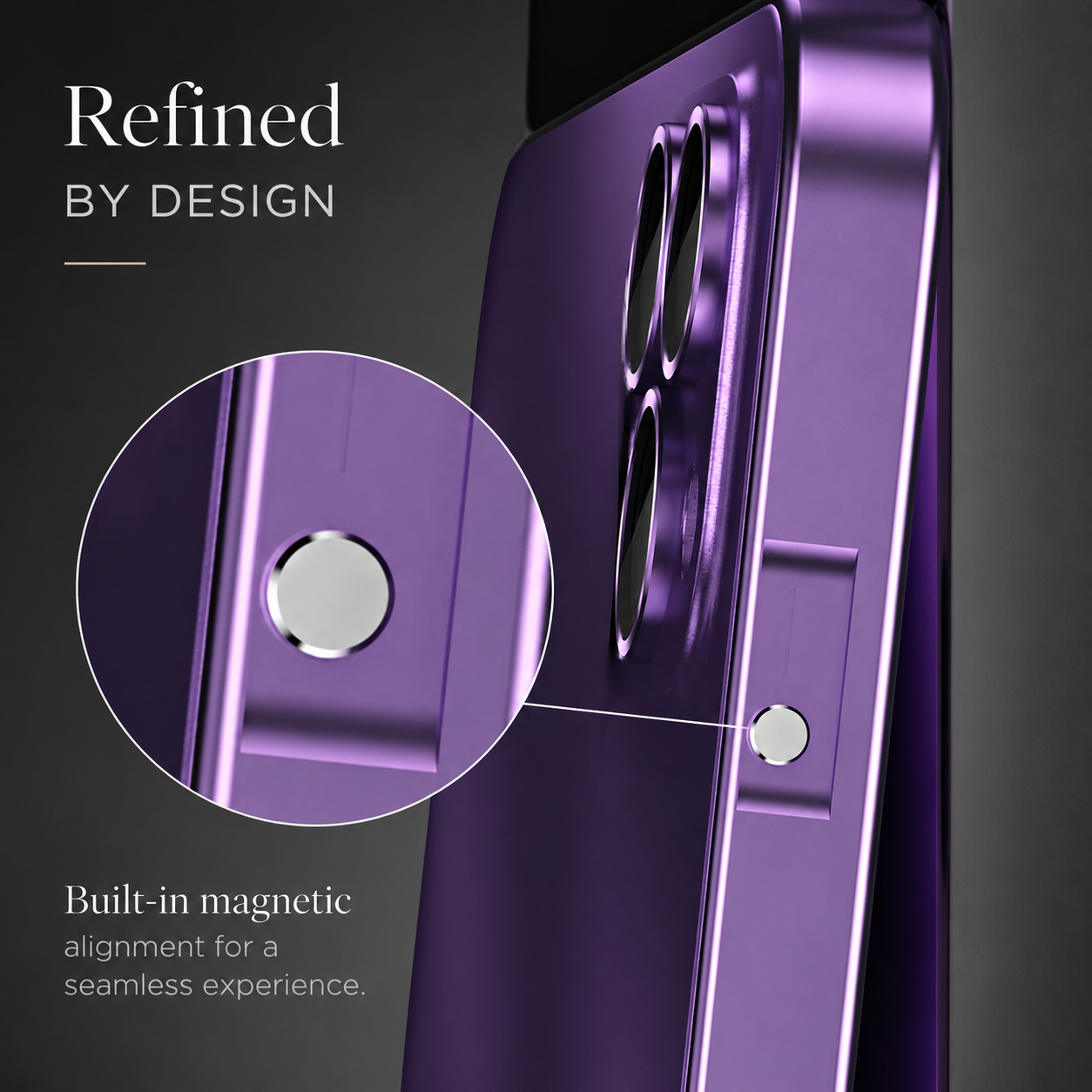 Premium iPhone Case Aluminum Metal Frame Protective Cover Shockproof Camera Lens Protection Wireless Charging Slim Lightweight PC Back Full Coverage