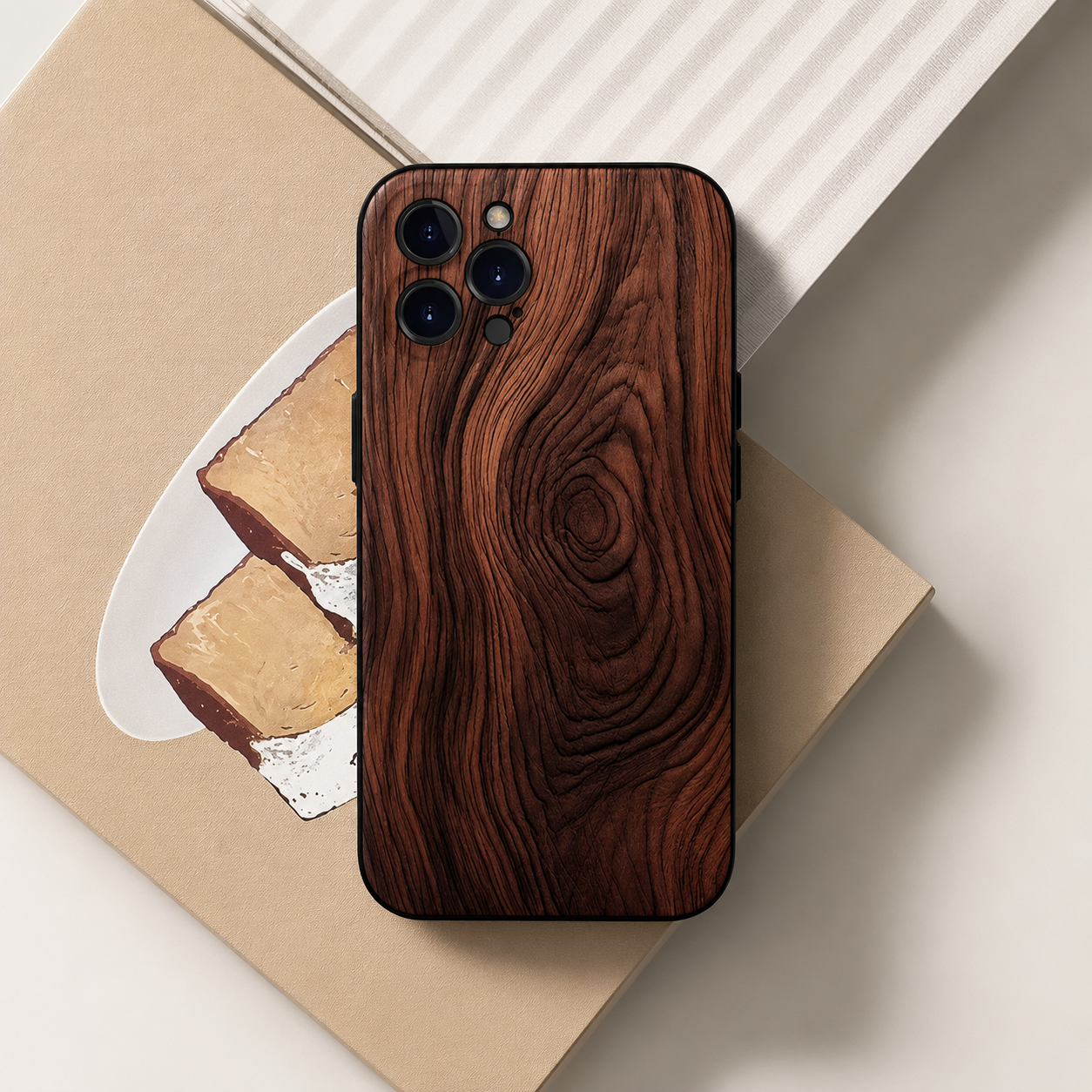 Premium iPhone Case MagSafe Compatible Magnetic Protective Cover Natural Wood Back Shockproof TPU Bumper Camera Lens Protection Ultra Thin Full Coverage