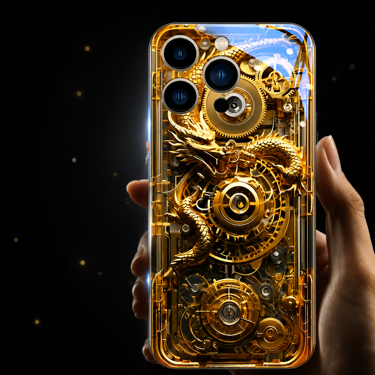 Premium iPhone Case LED Luminous Protective Cover Sound Reactive Tempered Glass Shockproof Camera Lens Protection Slim Full Coverage