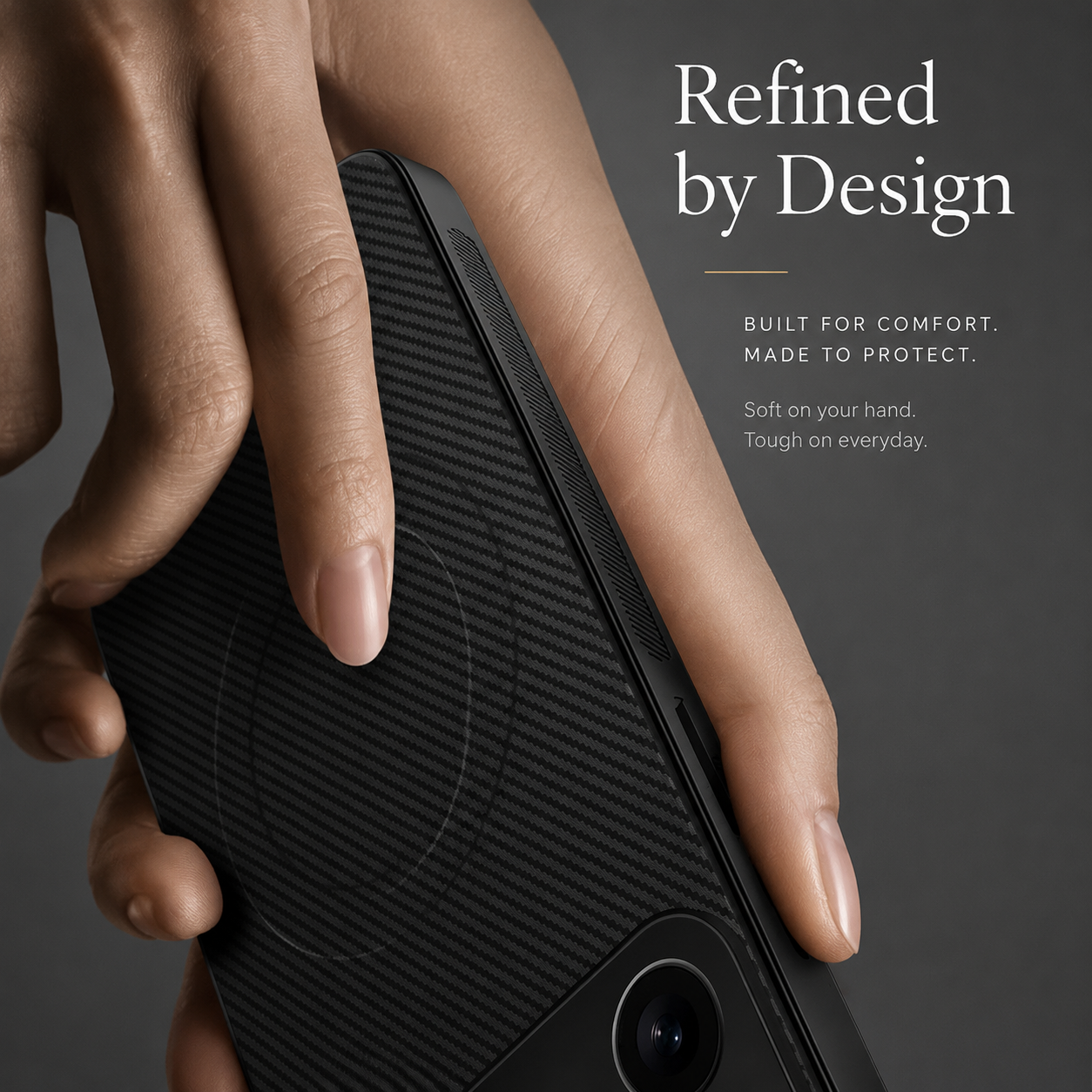 Premium iPhone Case MagSafe Compatible Carbon Fiber Leather Protective Cover Wireless Charging Shockproof Anti Scratch Slim Camera Lens Protection Full Coverage