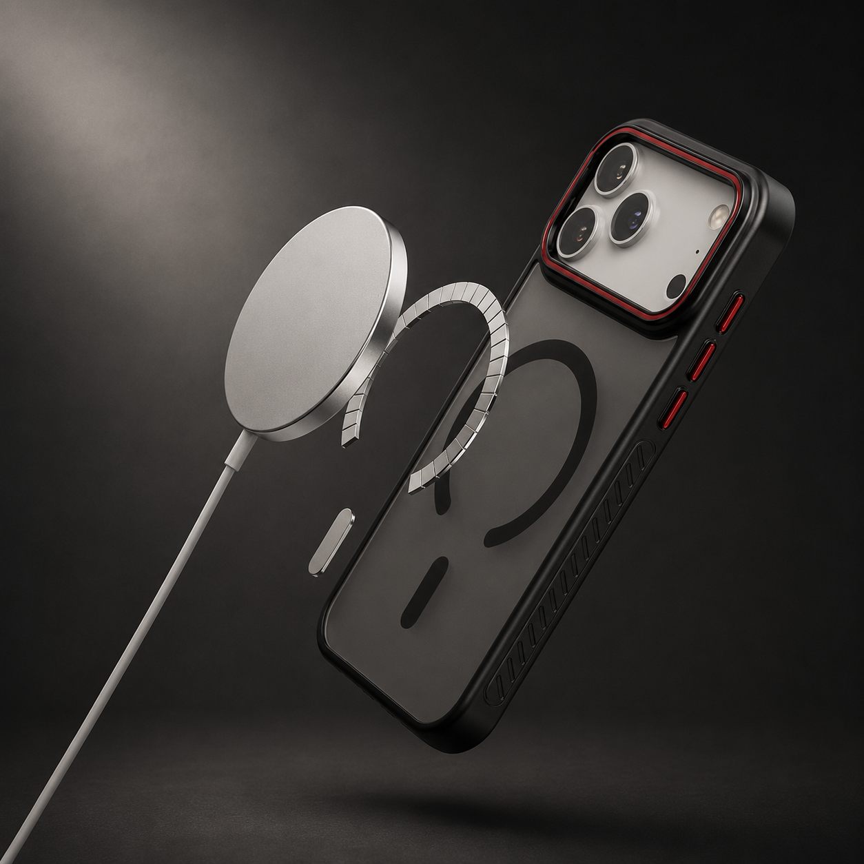 Premium iPhone Case MagSafe Compatible Matte Transparent Cover Magnetic PC TPU Hybrid Shockproof Anti Fingerprint Protective Slim Case