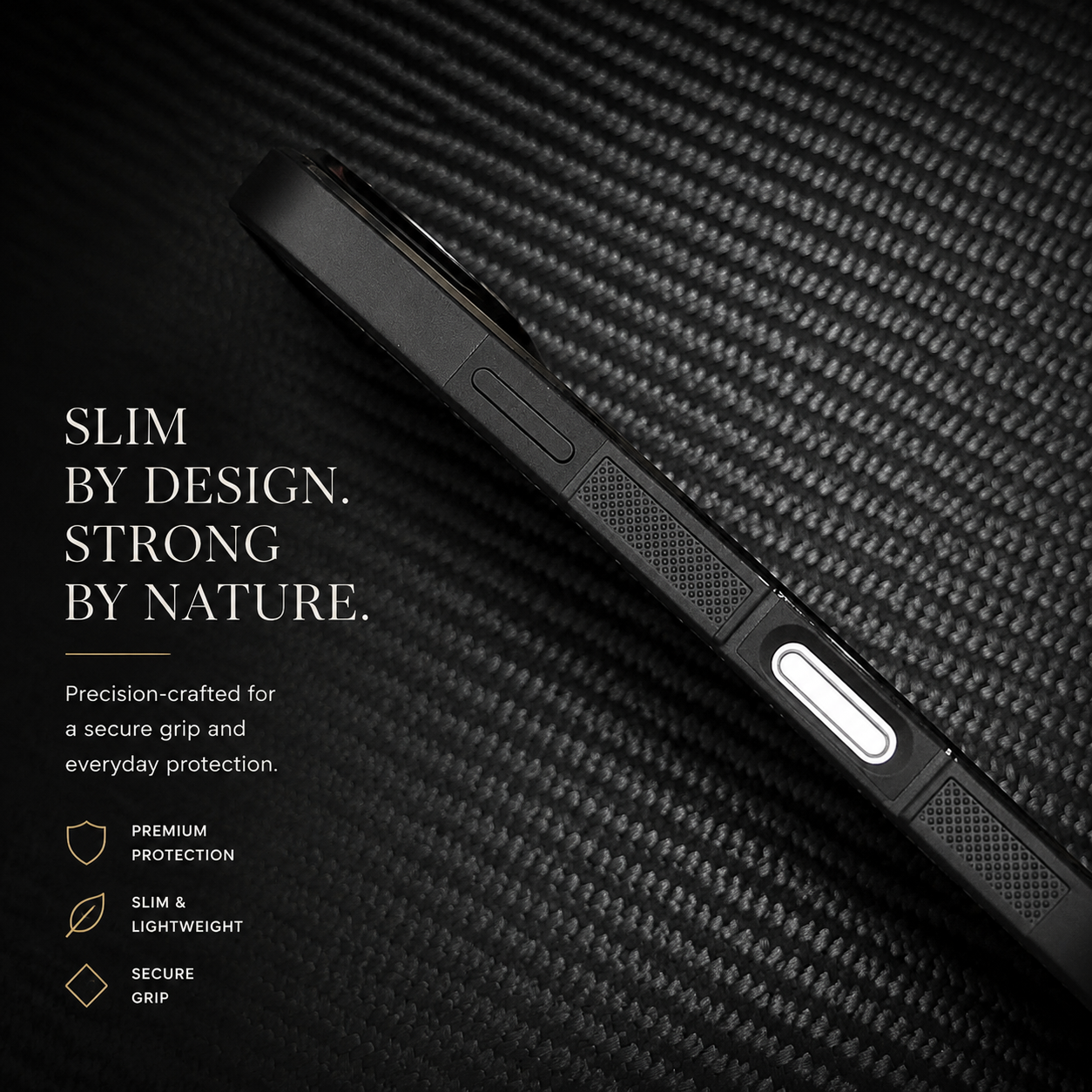 Premium iPhone Case MagSafe Compatible Woven Carbon Fiber Cover Dual Layer Shockproof Full Coverage Anti Scratch Lightweight Non Slip Design