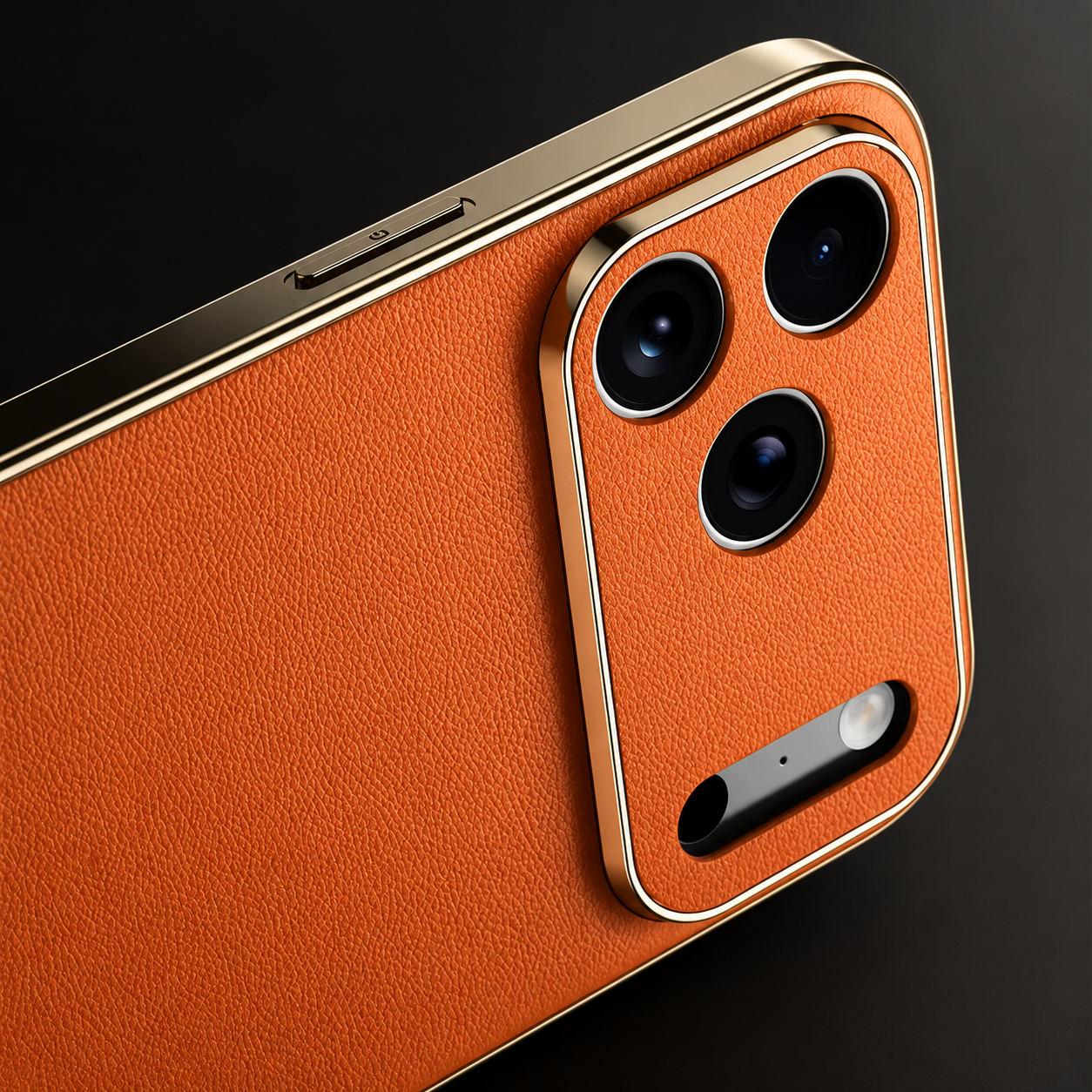 Premium iPhone Case Genuine Leather Cover Shockproof Protective Frame Full Camera Lens Protection Anti Slip Matte Finish Slim Full Coverage