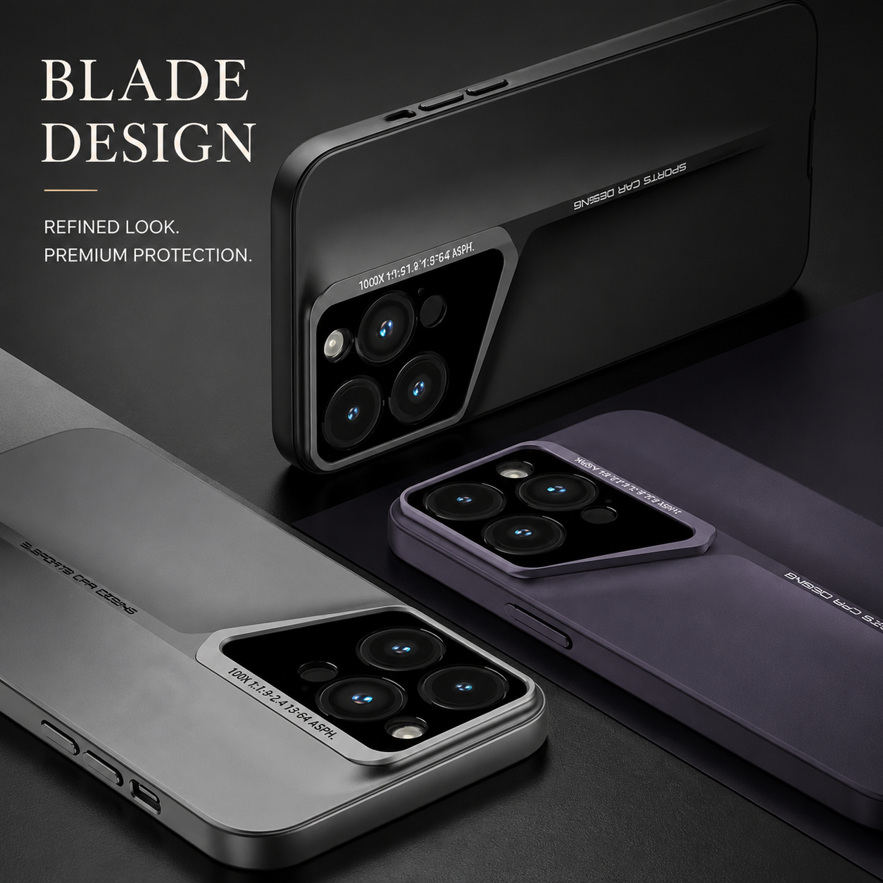Premium iPhone Case Ultra Thin Protective Cover Titanium Style Shockproof Camera Lens Protection Anti Scratch Lightweight Anti Slip Slim Full Coverage