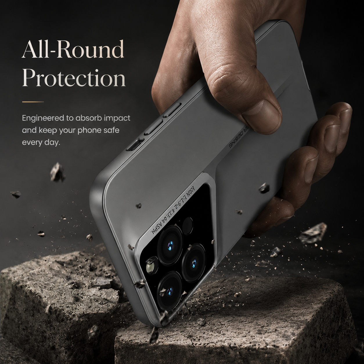 Premium iPhone Case Ultra Slim Magnetic Hard PC Cover Matte Blade Texture Frosted Lens Protection Shockproof Non Slip Full Coverage Design