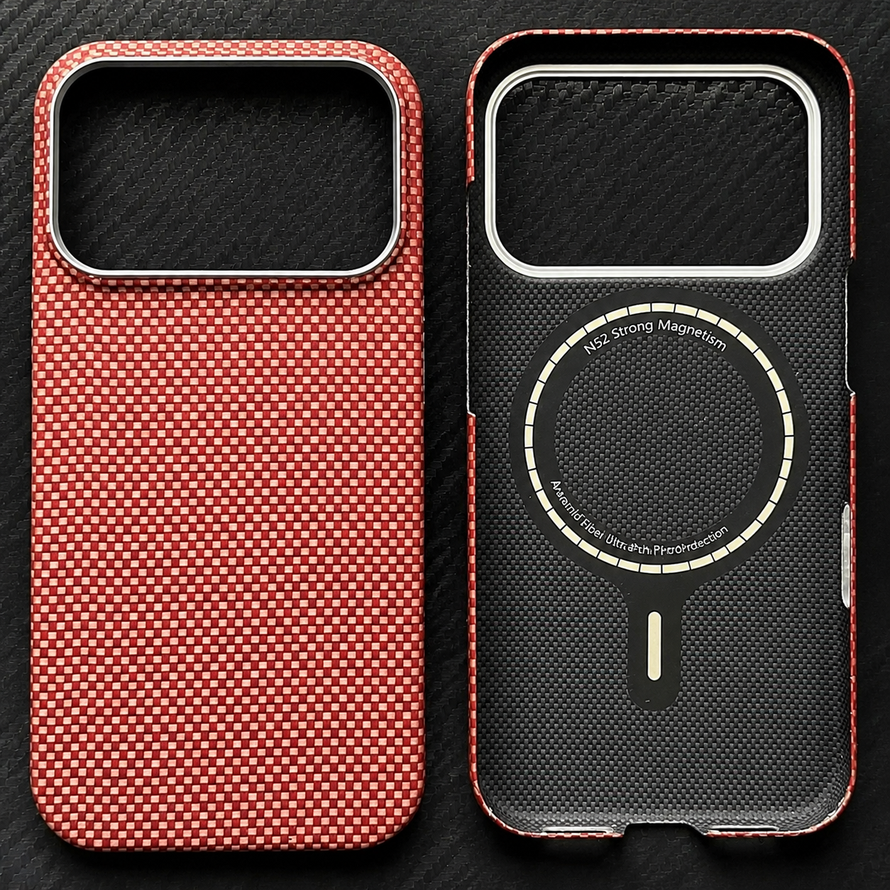 Premium iPhone Case MagSafe Compatible Aramid Carbon Fiber Ultra Thin Magnetic Protective Cover Shockproof Lightweight Slim Minimalist Design