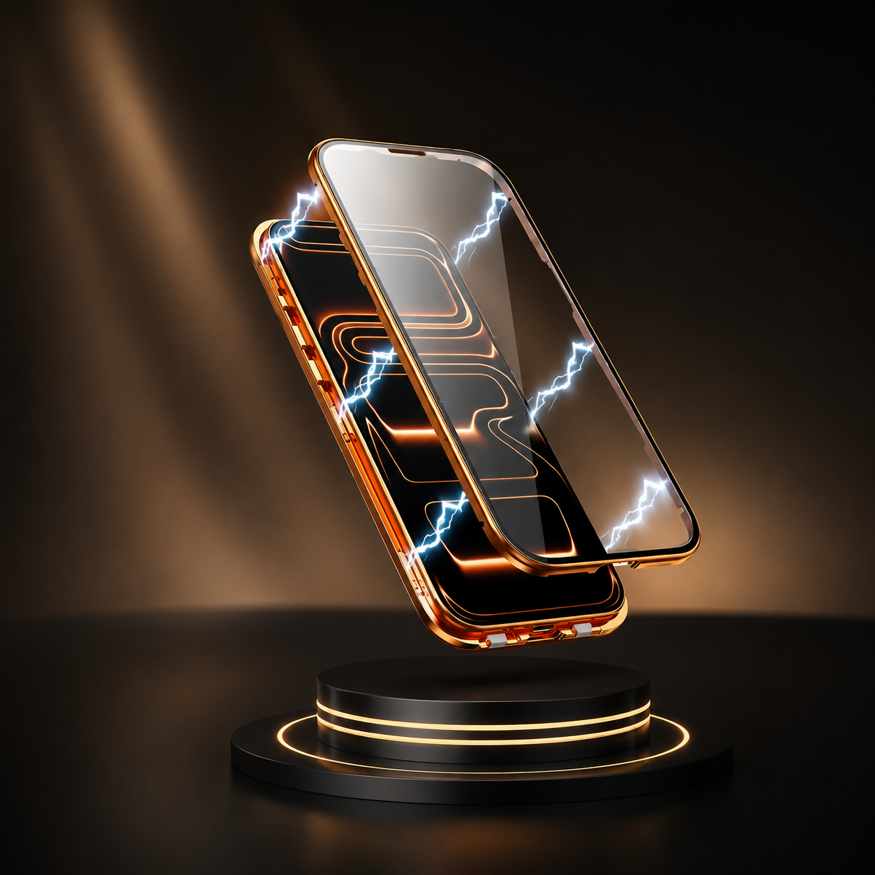 Premium iPhone Case 360 Full Body Protection Magnetic Aluminum Alloy Tempered Glass Double Sided Shockproof Snap Lock Heavy Duty Protective Design