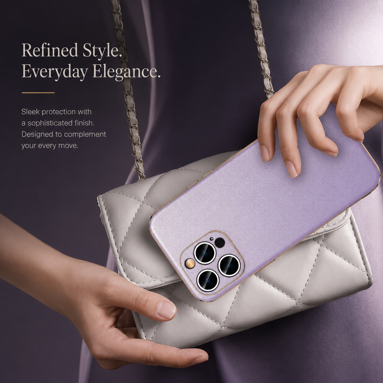 Premium iPhone Case Genuine Cowhide Leather Protective Cover MagSafe Compatible Camera Lens Protection Shockproof Plating Frame Slim Full Coverage