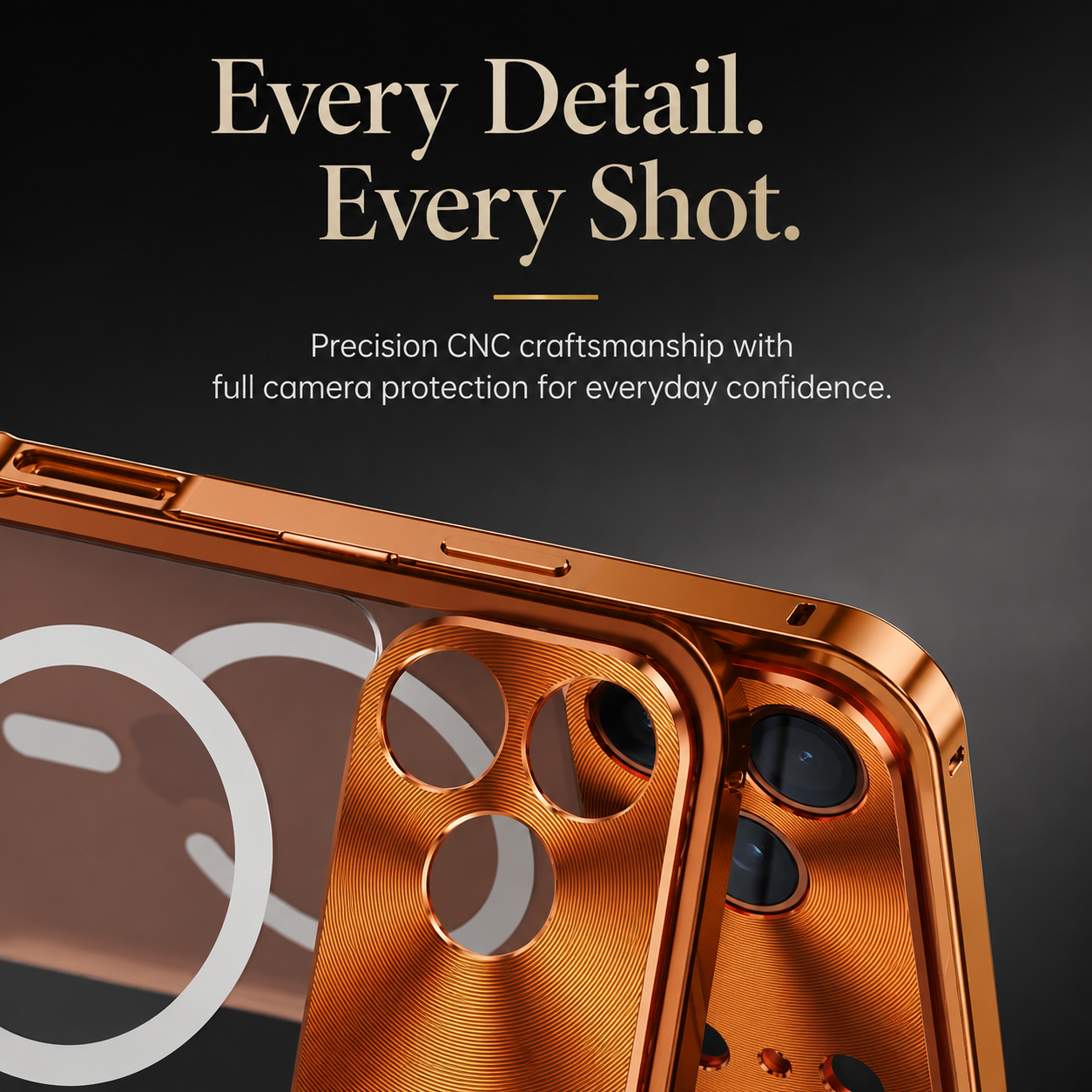 Premium iPhone Case MagSafe Compatible Magnetic Aluminum Bumper Frame Matte Transparent Back Shockproof Protective Camera Lens Guard Slim Full Coverage