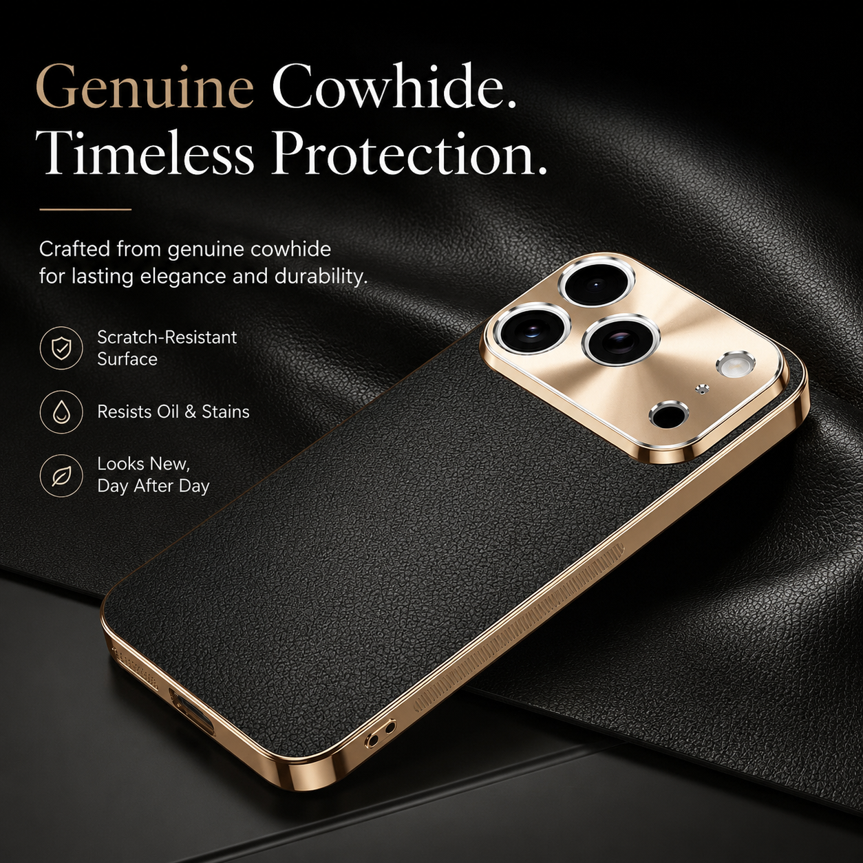 Premium iPhone Case MagSafe Compatible Magnetic Leather Cover Electroplated Frame Shockproof Protective Camera Lens Protection Full Coverage Slim Design