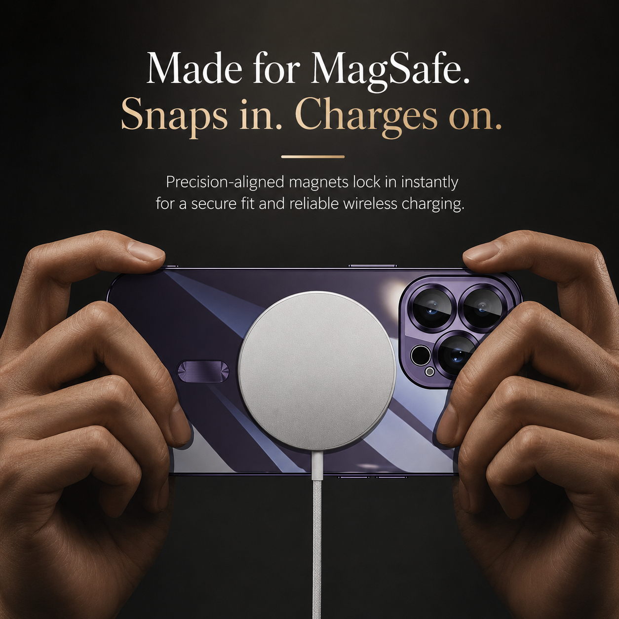 Premium iPhone Case MagSafe Compatible Magnetic Protective Cover Shockproof Camera Lens Protection Slim TPU Plating Frame Anti Scratch Full Coverage