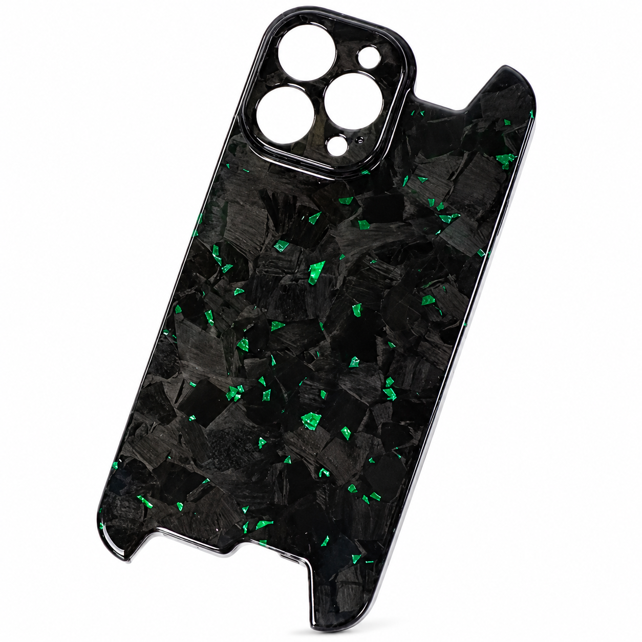 Premium iPhone Case Aramid Carbon Fiber MagSafe Compatible Ultra Thin Glossy Forged Cover Shockproof Lightweight Half Wrapped Slim Design