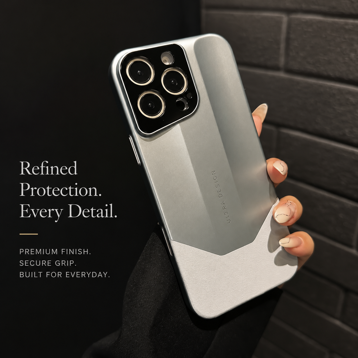 Premium iPhone Case MagSafe Compatible Luxury Leather Protective Cover PC Hybrid Shockproof Anti Scratch Non Slip Slim Camera Lens Protection Full Coverage