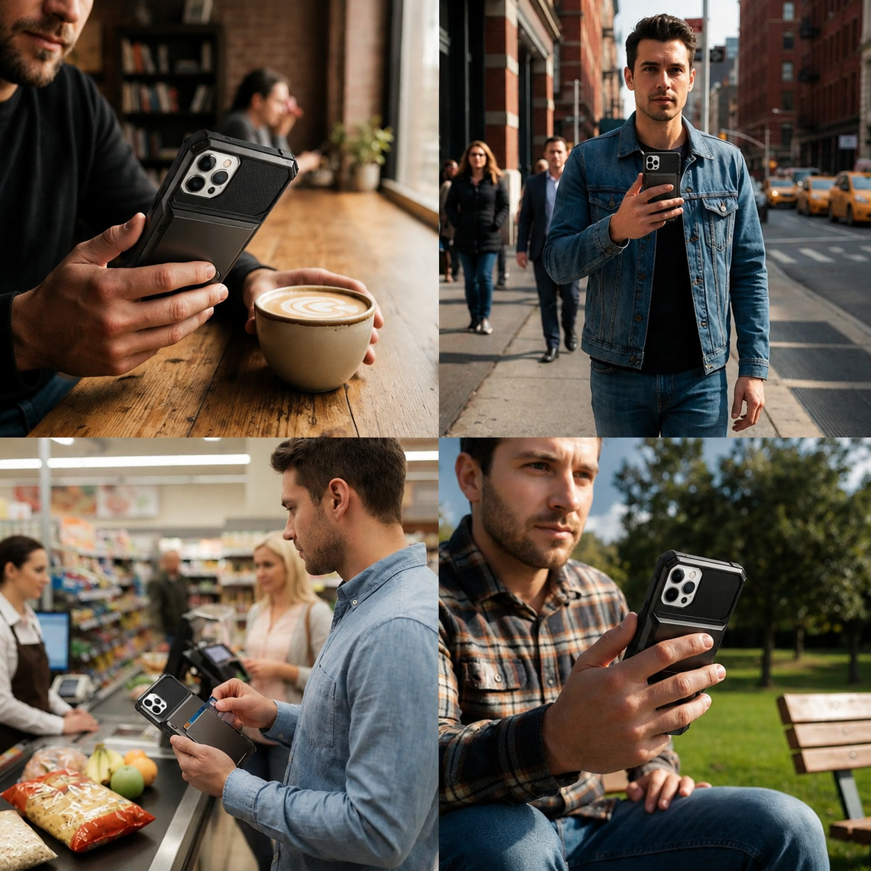 Premium iPhone Case Wallet MagSafe Compatible Magnetic Card Holder Shockproof Protective Cover Camera Lens Protection Slim Full Coverage