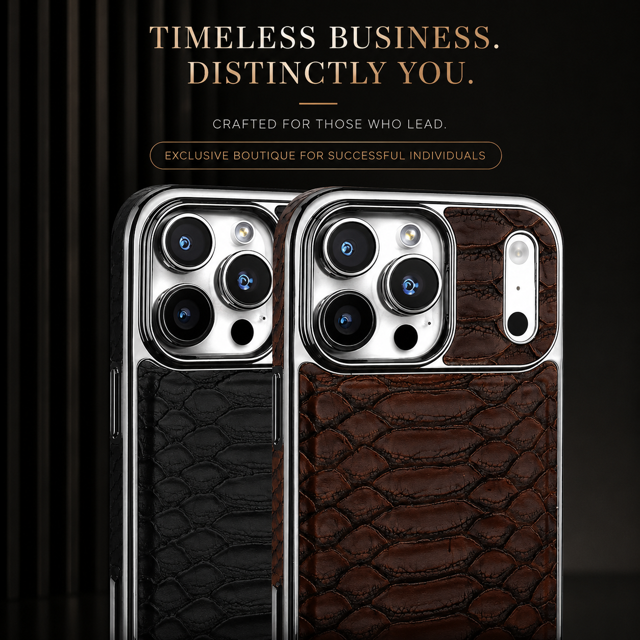 Premium iPhone Case Leather Snake Pattern Cover Soft Flannel Lining Anti Scratch Non Slip Slim Lightweight Protective Fashion Design Half Wrapped