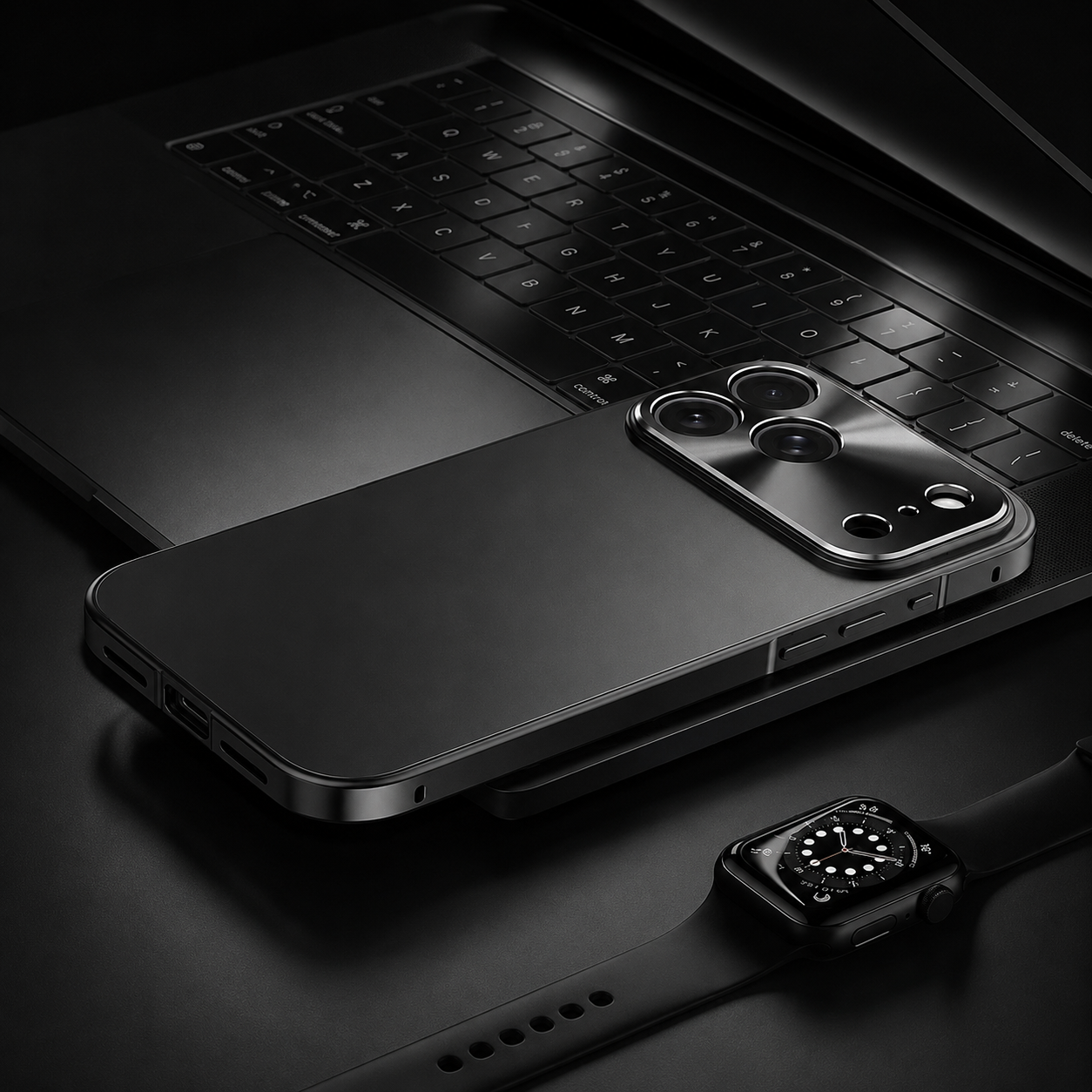 Premium iPhone Case Ultra Thin Aluminum Frame Frosted Matte Back Cover Shockproof Protective Camera Lens Guard Slim Design Full Coverage Anti Fingerprint