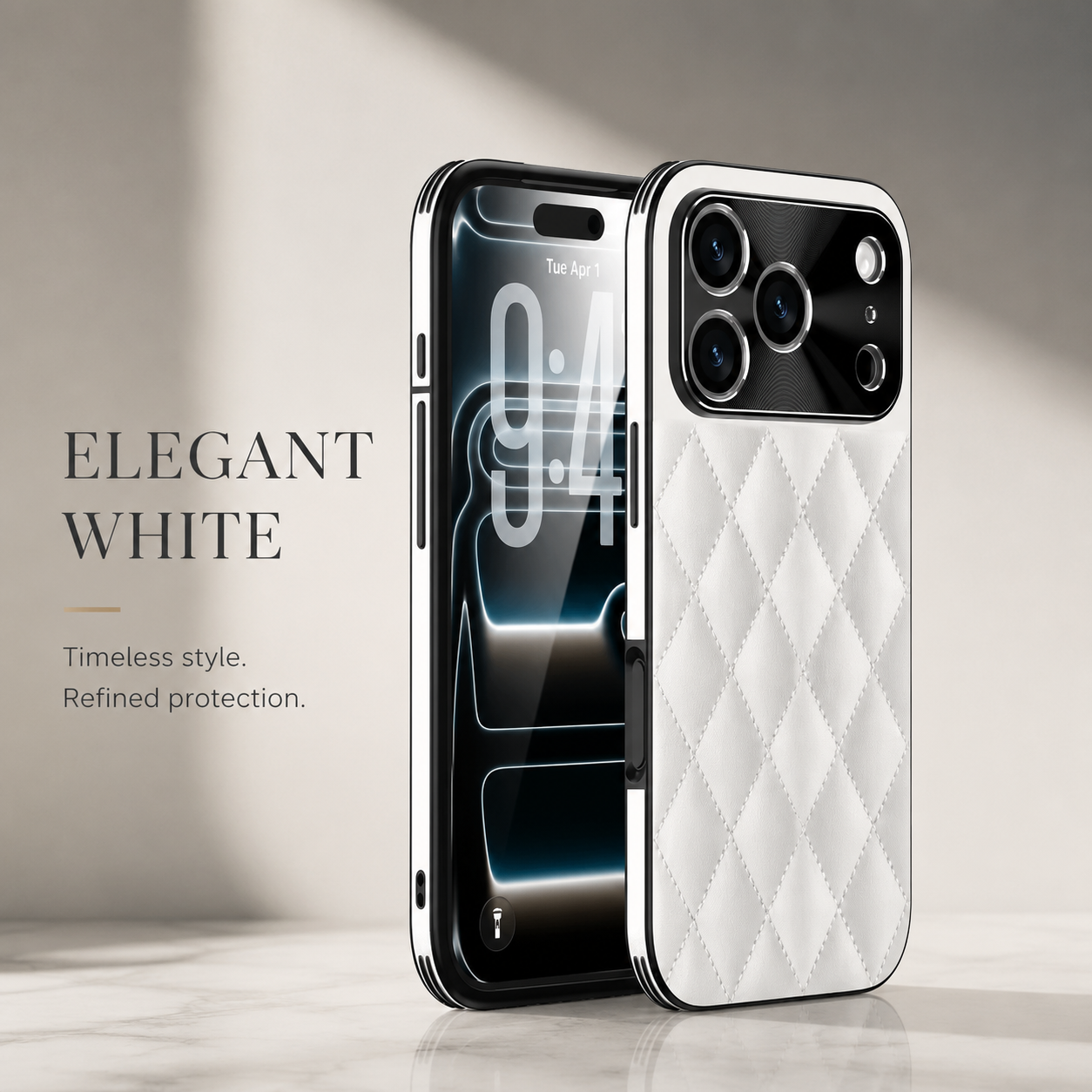 Premium iPhone Case MagSafe Compatible PU Leather Protective Cover Shockproof Camera Lens Protection Anti Scratch Non Slip Slim Full Coverage