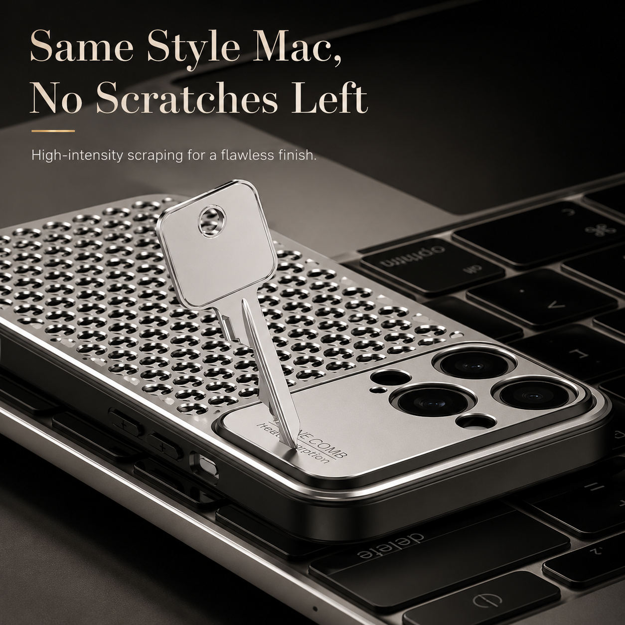 Premium iPhone Case Aluminum Alloy Protective Cover Breathable Metal Frame Shockproof Anti Fingerprint Scratch Resistant Slim Lightweight Design