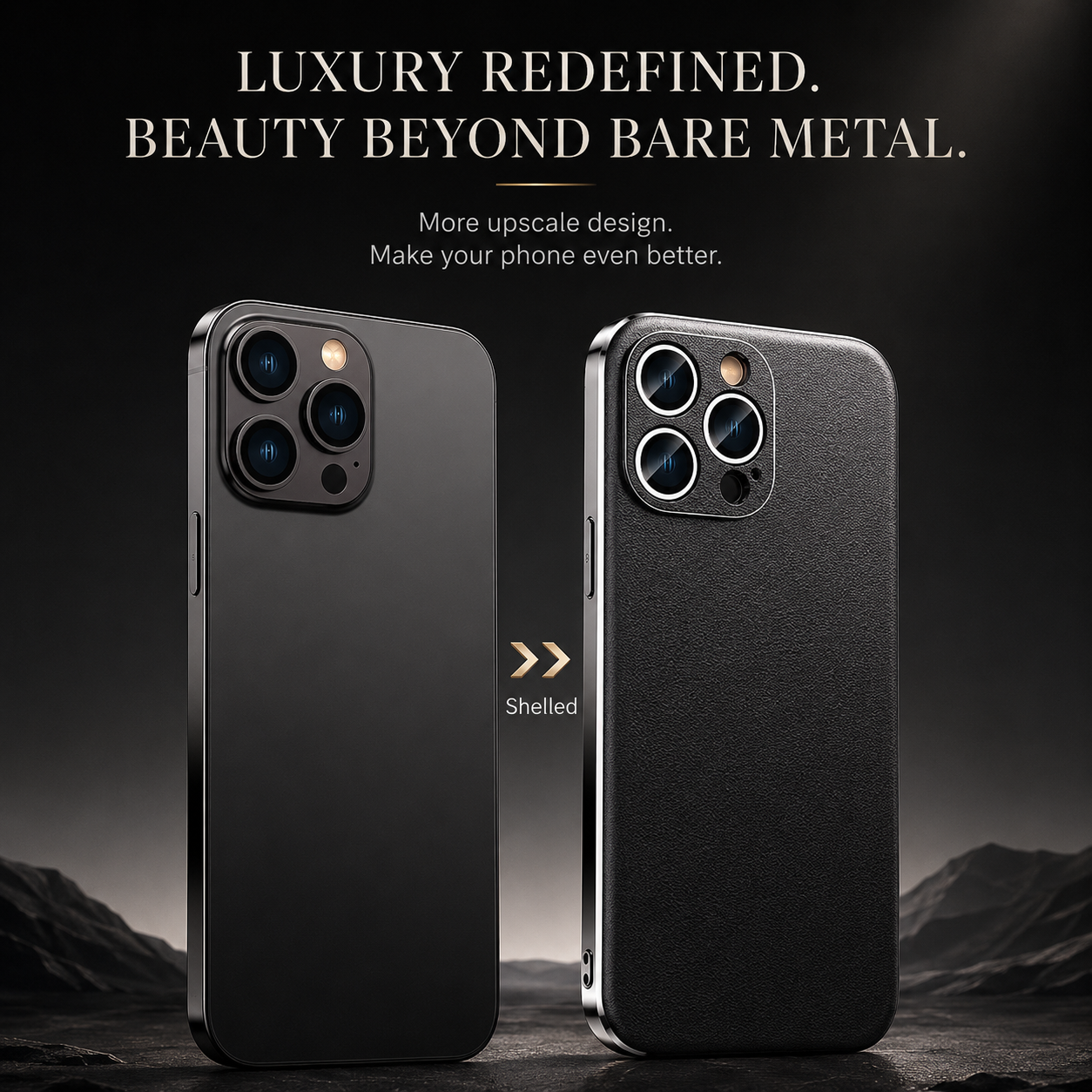 Premium iPhone Case Genuine Cowhide Leather Protective Cover MagSafe Compatible Camera Lens Protection Shockproof Plating Frame Slim Full Coverage