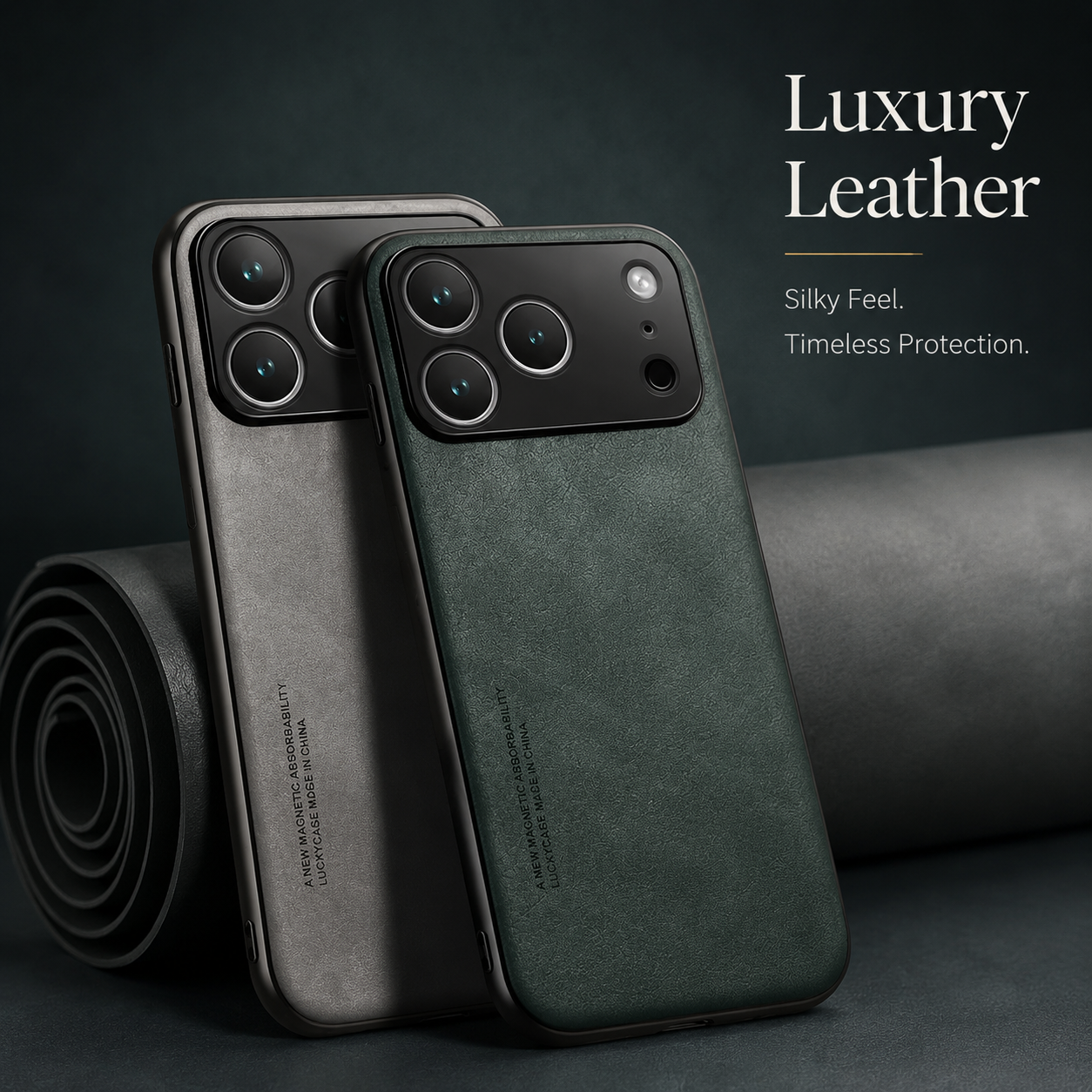 Premium iPhone Case Leather TPU Hybrid Magnetic Car Mount Compatible Protective Cover Shockproof Anti Scratch Full Coverage Wallet Style Design