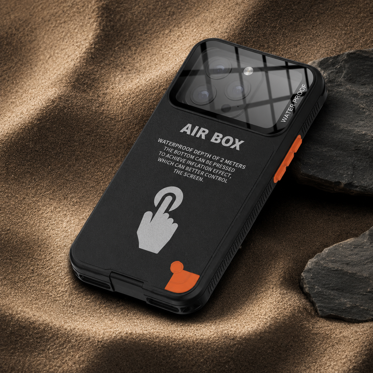 Premium iPhone Case Waterproof IP68 Full Body Sealed Cover Shockproof Dustproof Protective Camera Lens Protection Underwater Outdoor Full Coverage