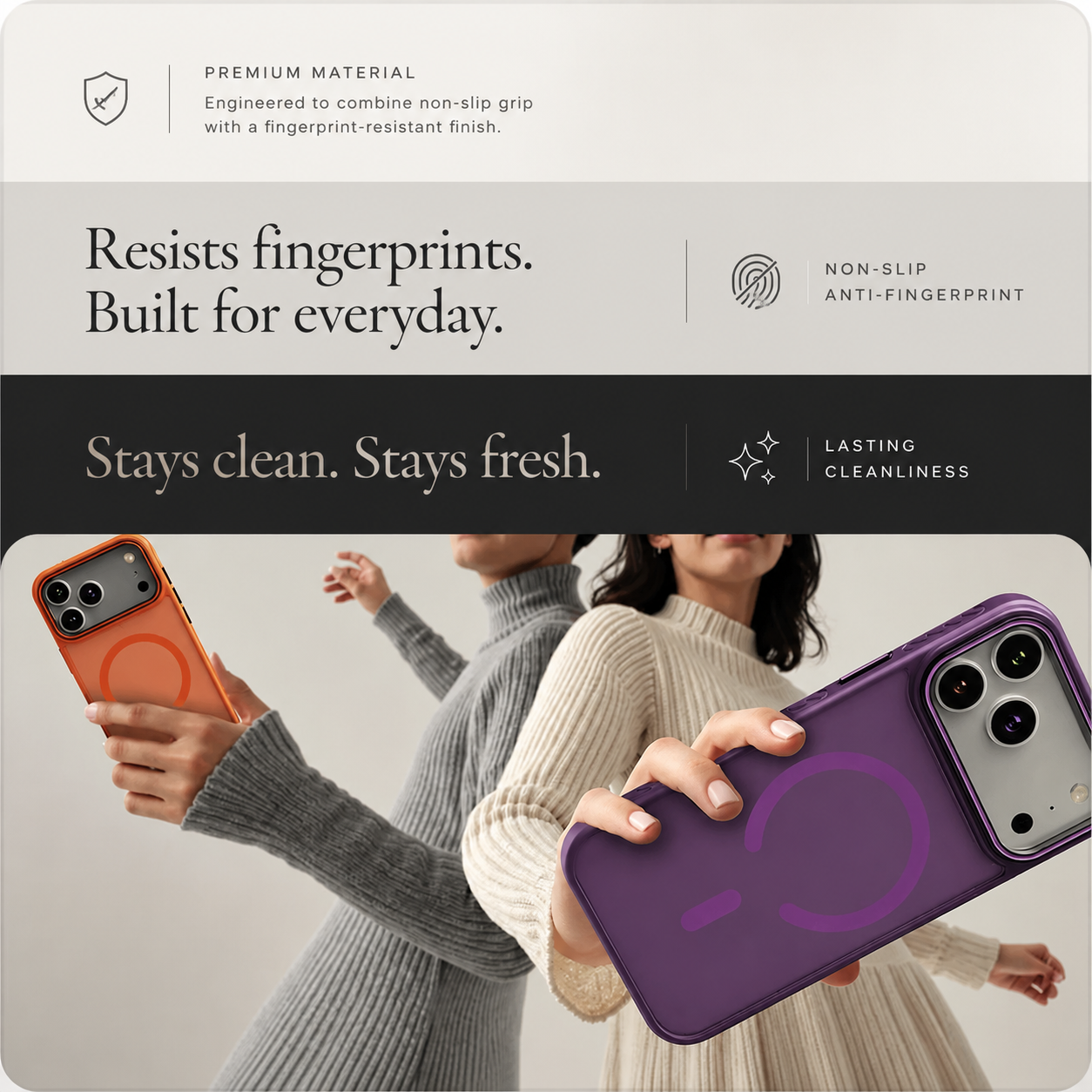 Premium iPhone Case MagSafe Compatible Magnetic Transparent Matte Cover Shockproof Protective Frame Camera Lens Protection Slim Full Coverage