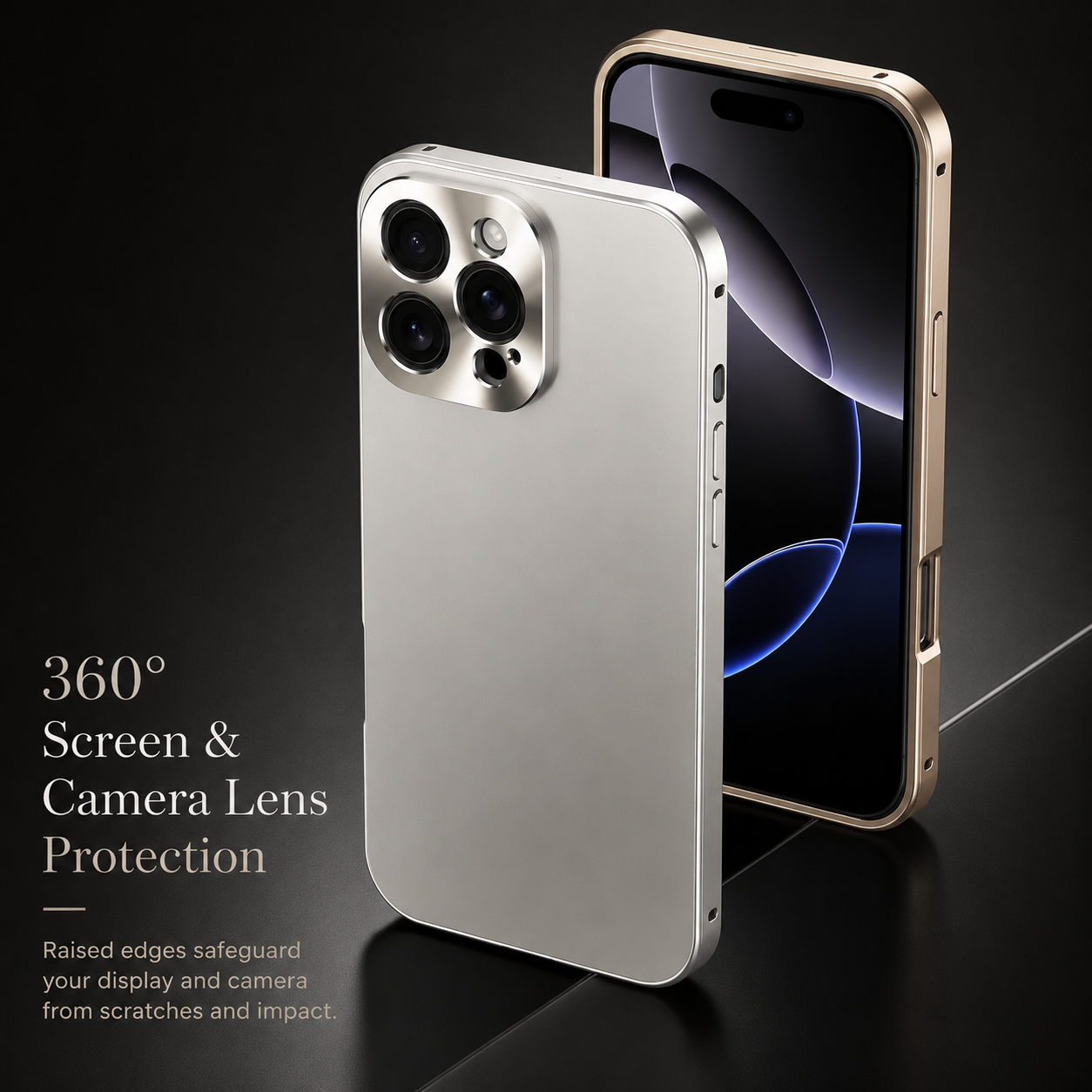 Premium iPhone Case MagSafe Compatible Magnetic Aluminum Frame Shockproof Protective Cover Camera Lens Protection Slim Metal Design Wireless Charging Compatible