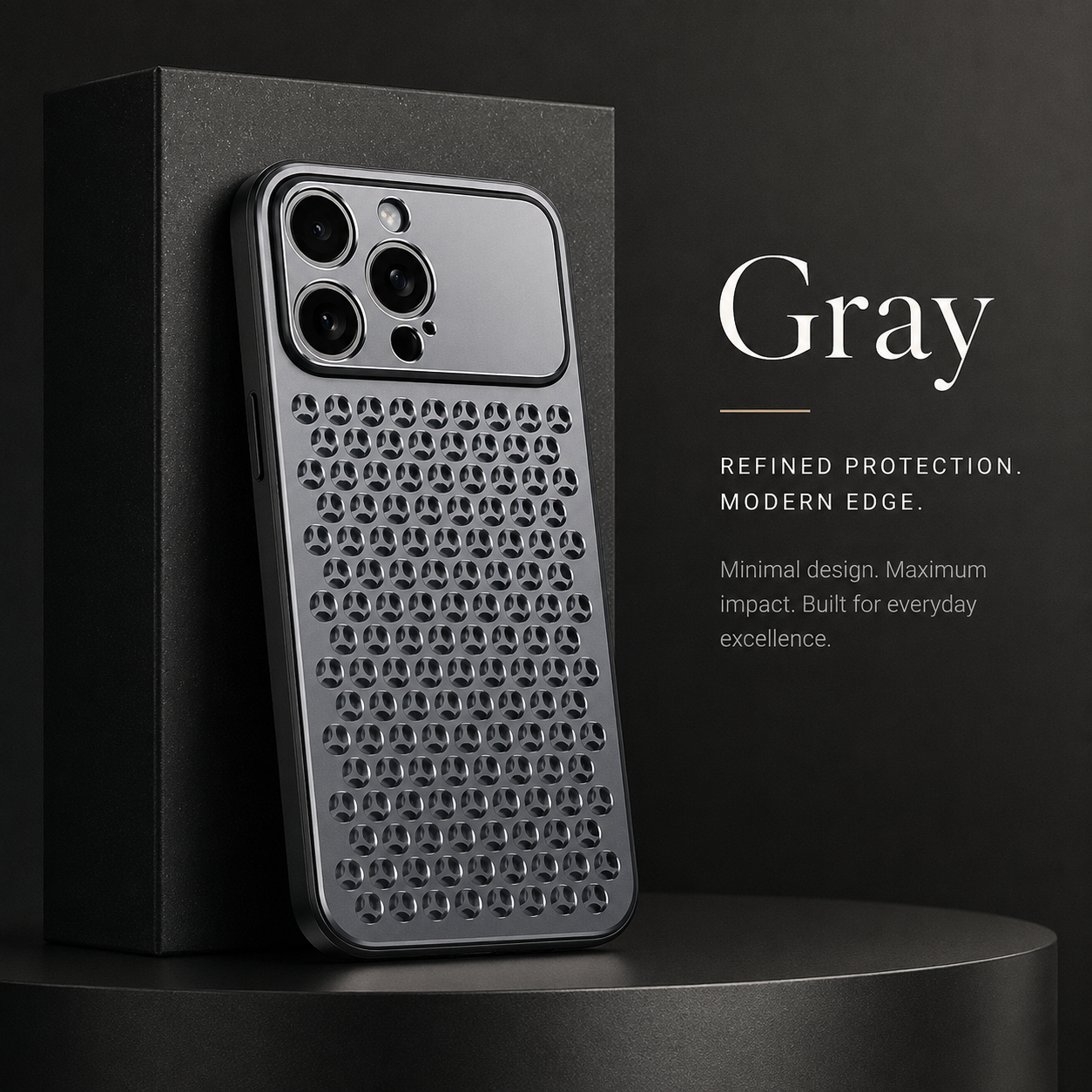 Premium iPhone Case Aluminum Alloy Protective Cover Breathable Metal Frame Shockproof Anti Fingerprint Scratch Resistant Slim Lightweight Design