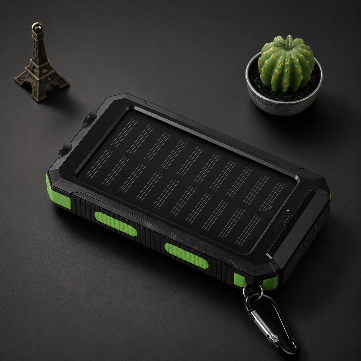 Premium 20000mAh Solar Power Bank Fast Charging Portable Battery Pack LED Flashlight Outdoor Travel Charger USB Device Charging Everyday Use Mode