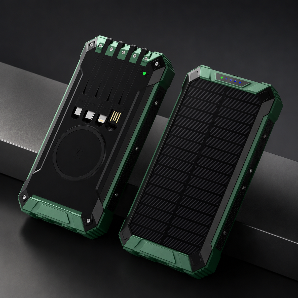 Premium 20000mAh Solar Power Bank Fast Charging Portable Battery Pack LED Flashlight Outdoor Travel Charger USB Device Charging Everyday Use Mode