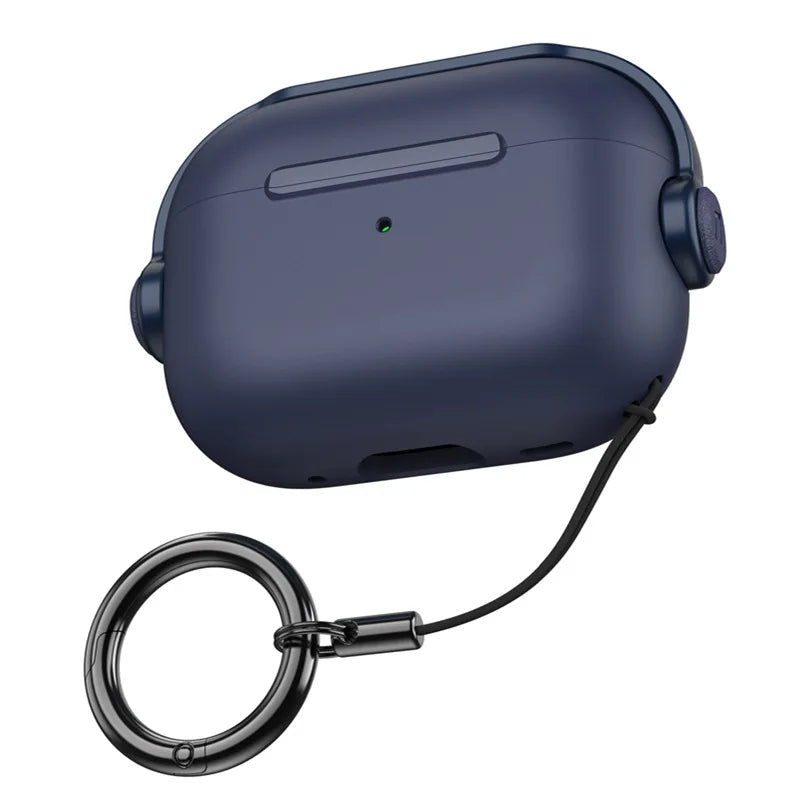 Premium AirPods Protective Case Shockproof Cover with Lanyard Strap Lightweight Wireless Charging Compatible