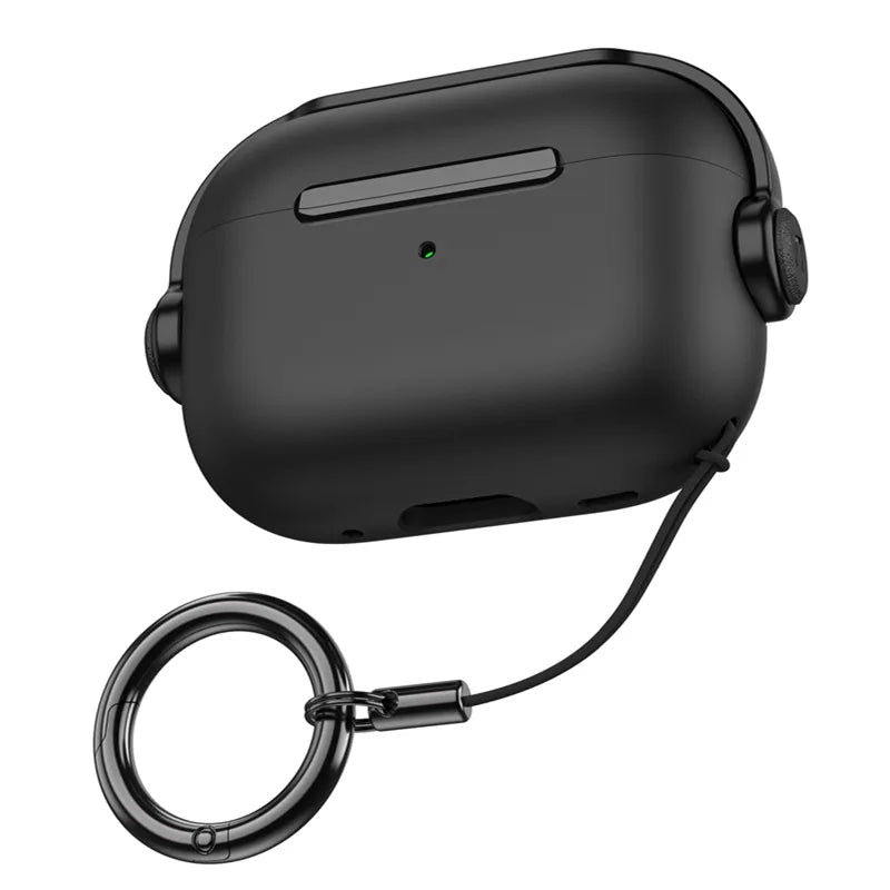 Premium AirPods Protective Case Shockproof Cover with Lanyard Strap Lightweight Wireless Charging Compatible