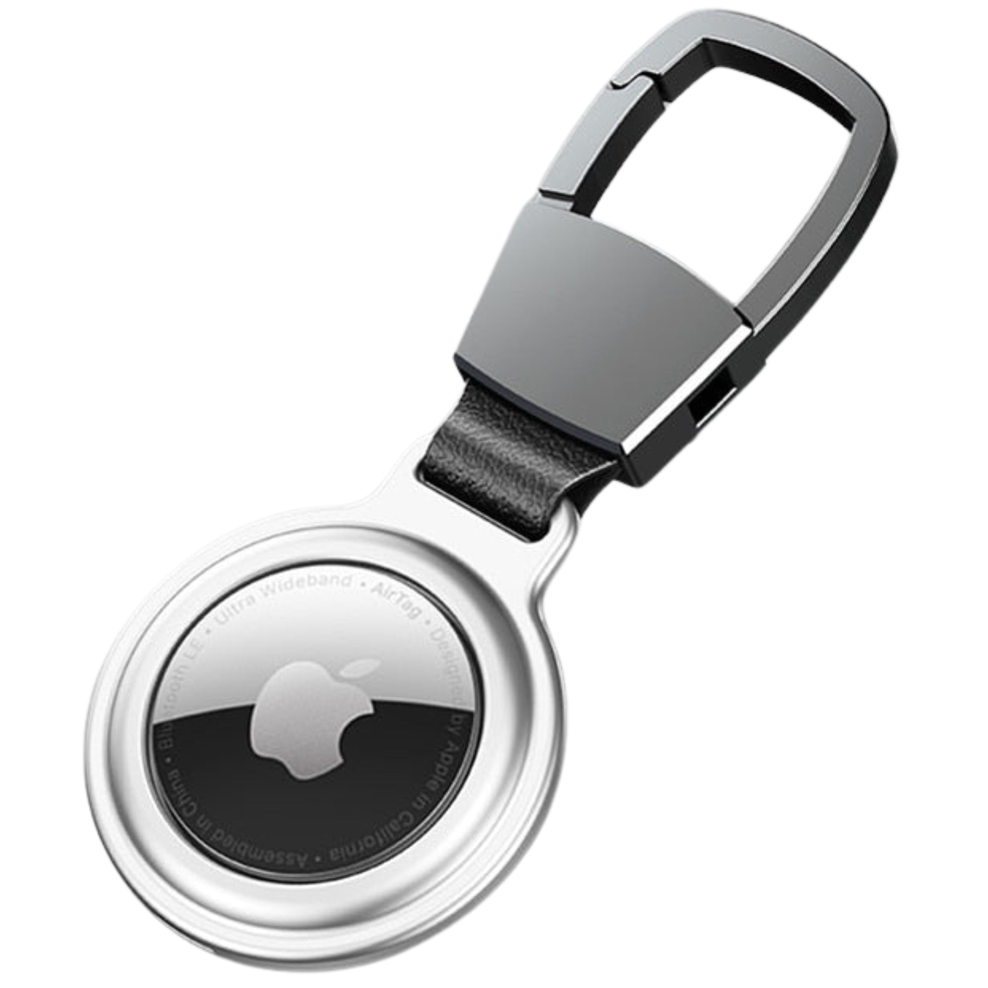 Premium AirTag Case Metal Protective Cover Shockproof Keychain Clip Scratch Resistant Secure Holder