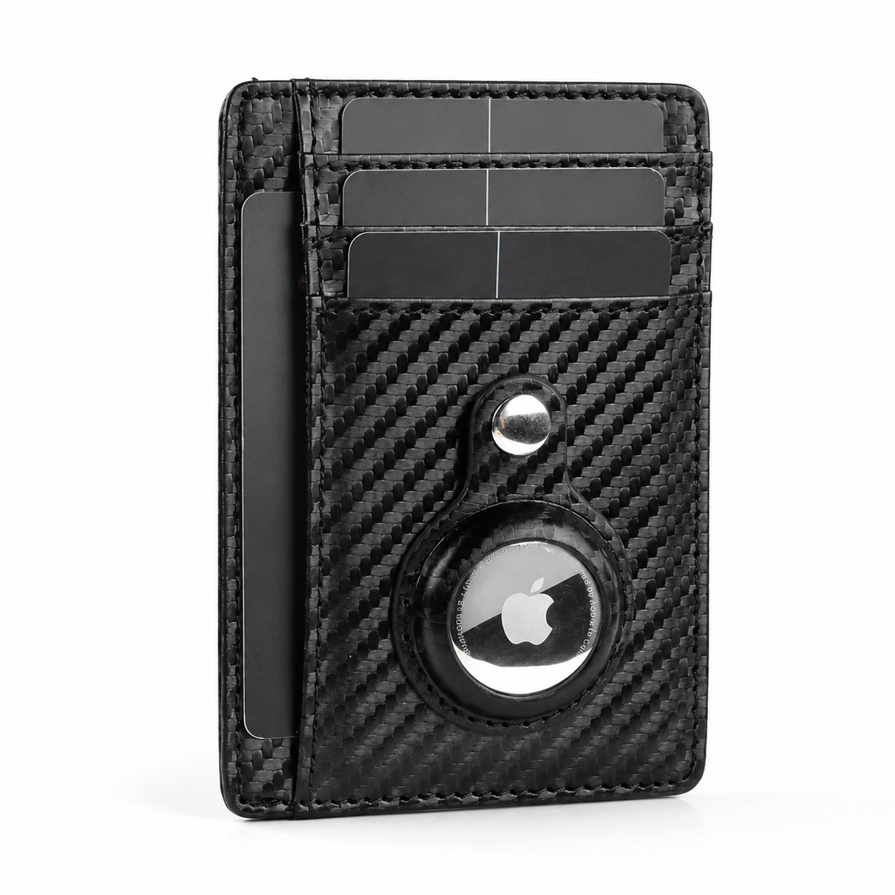 Premium AirTag Wallet RFID Blocking Leather Card Holder Magnetic Closure Slim Bifold Wallet Secure Storage Compact Everyday Carry Organizer Travel Kit