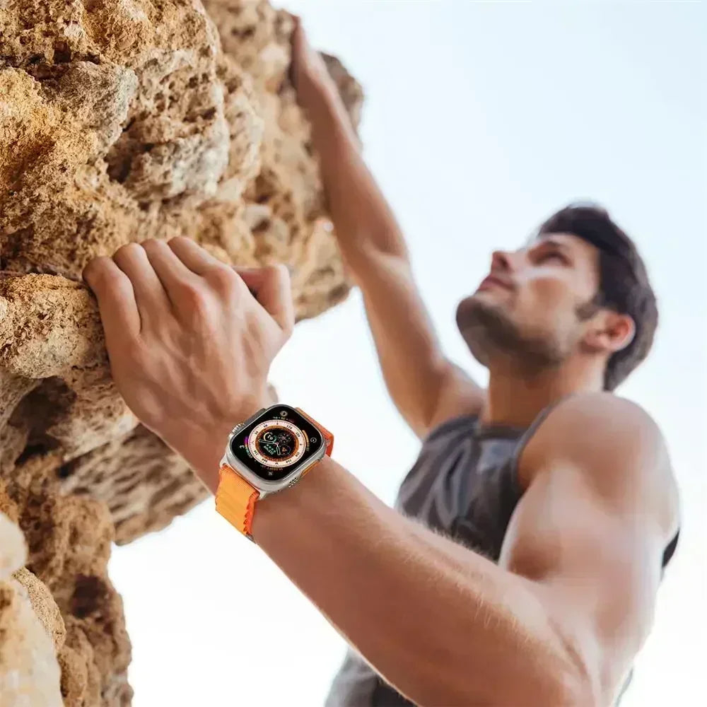 Premium Apple Watch Band Alpine Loop Nylon Sport Strap Adjustable Secure Fit Durable Outdoor Wristband