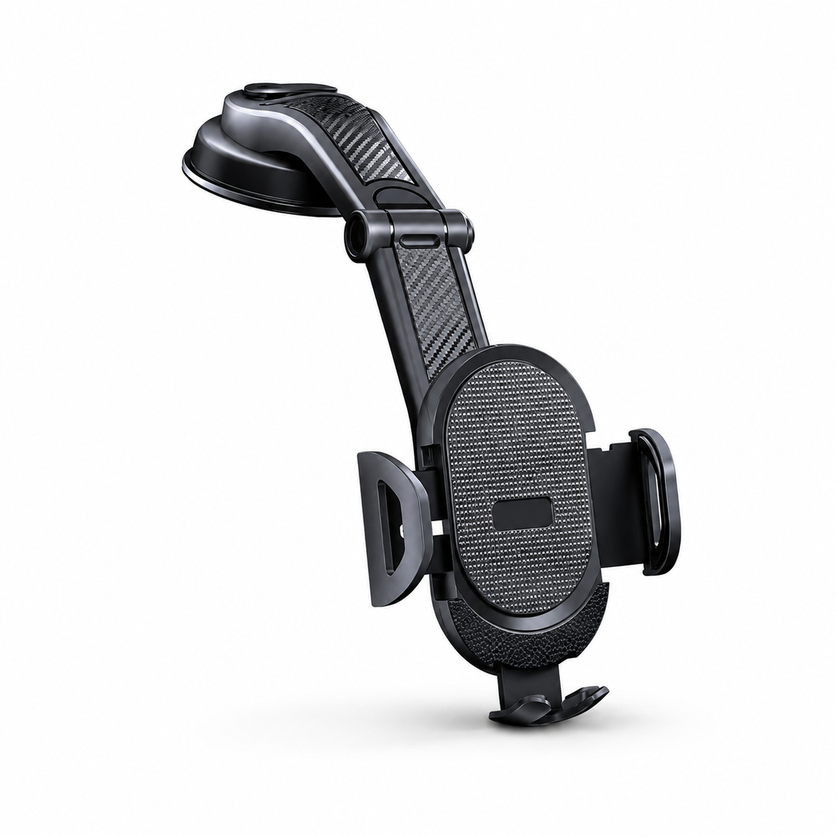 Premium Car Phone Mount Dashboard Windshield Suction Cup Holder 360 Rotation Secure Grip Adjustable Smartphone Stand Hands-Free Driving Mount Vehicle