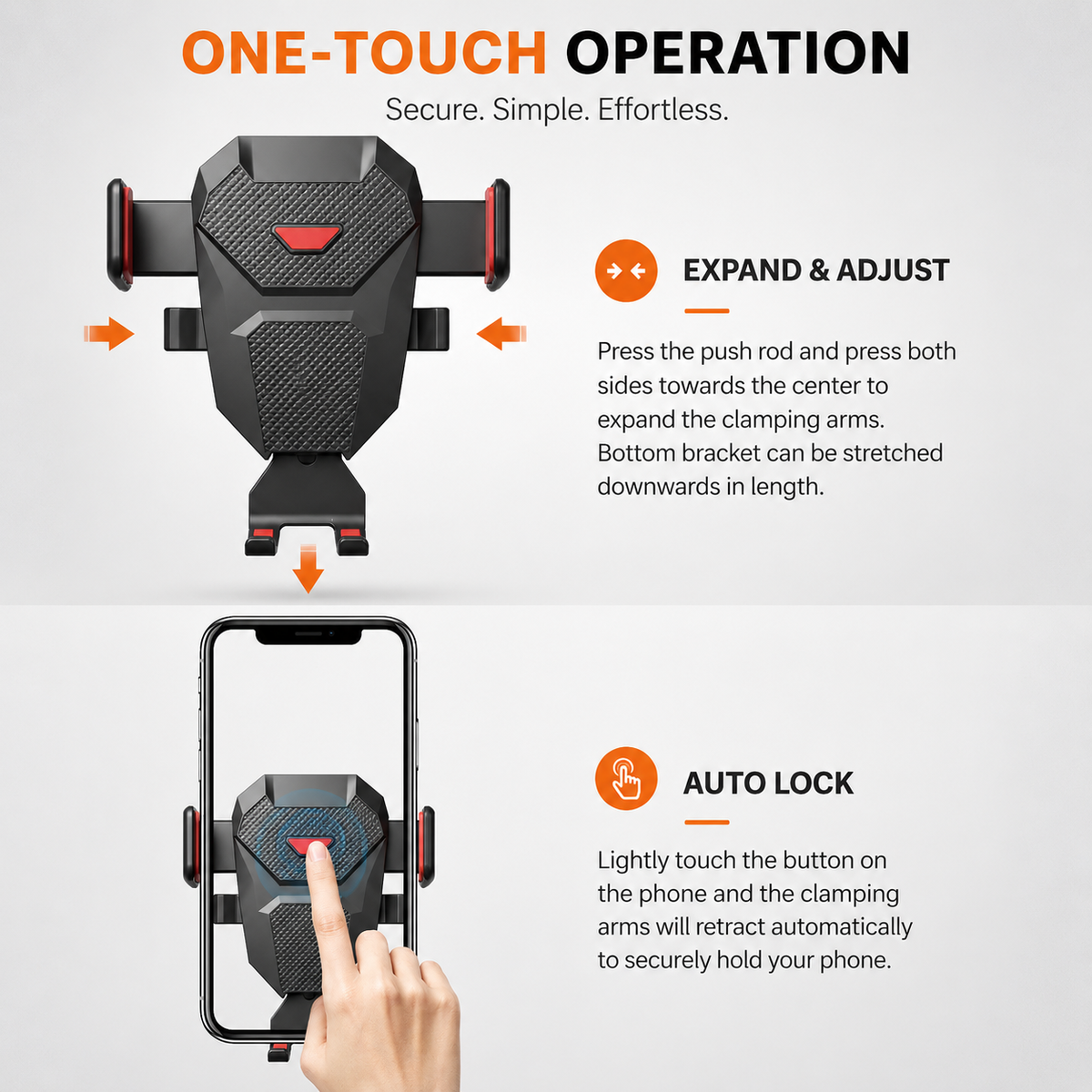 Premium Car Phone Mount Dashboard Windshield Suction Cup Holder 360 Rotation Secure Grip Adjustable Smartphone Stand Hands-Free Driving Mount Vehicle