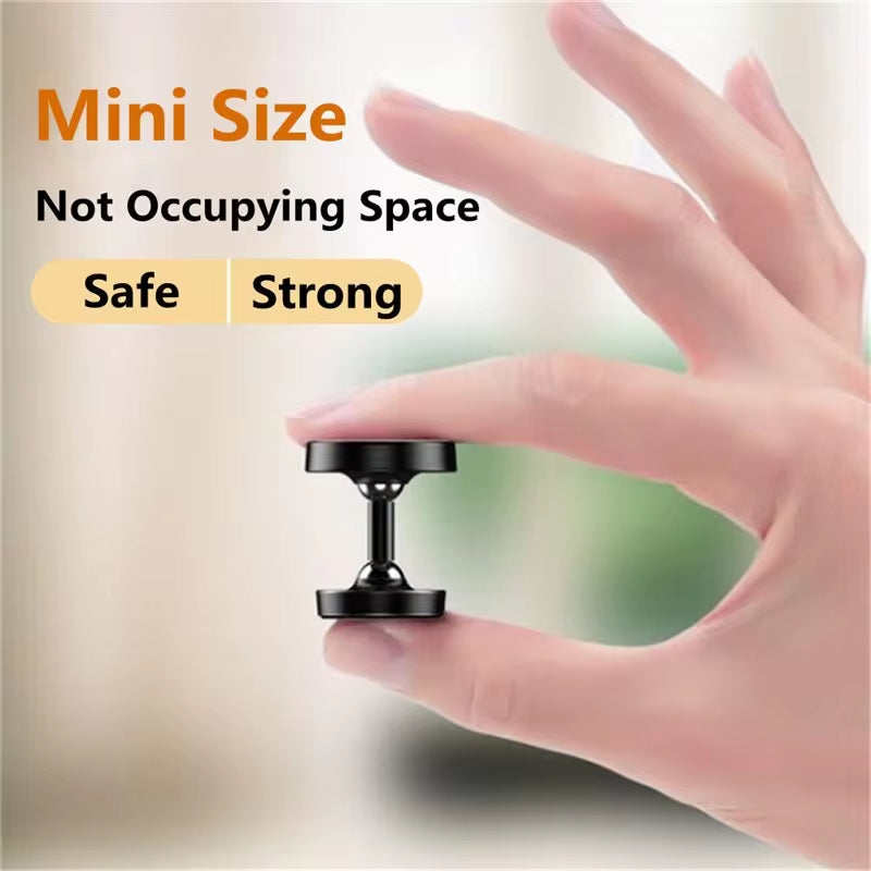Premium Car Phone Mount Magnetic Dashboard Holder 360 Rotation Secure Grip Adjustable GPS Smartphone Stand