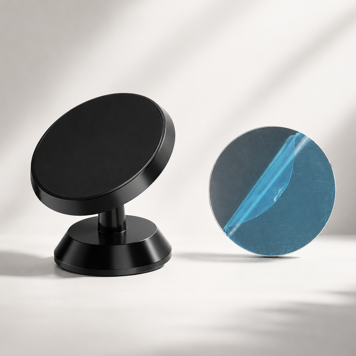 Premium Car Phone Mount Magnetic Dashboard Holder 360° Adjustable Rotation Secure Grip GPS Smartphone Stand Hands Free Universal Mount Design