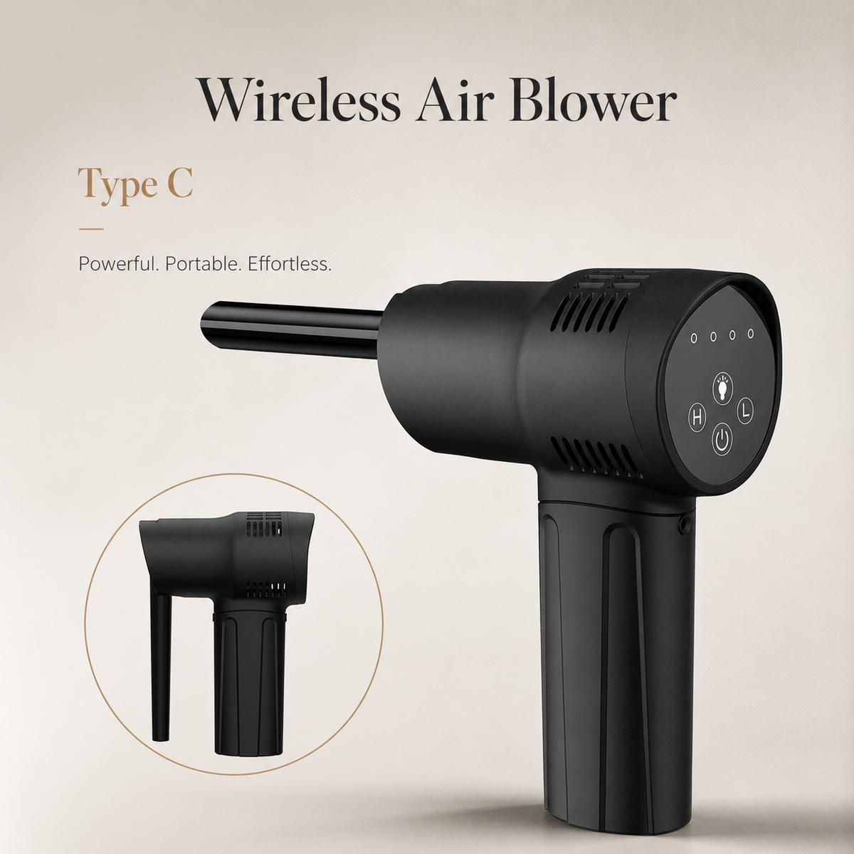 Premium Electric Air Duster Cordless Compressed Air Blower Keyboard Cleaner LED Light Reusable Cleaning Tool High Power Dust Remover Portable Use