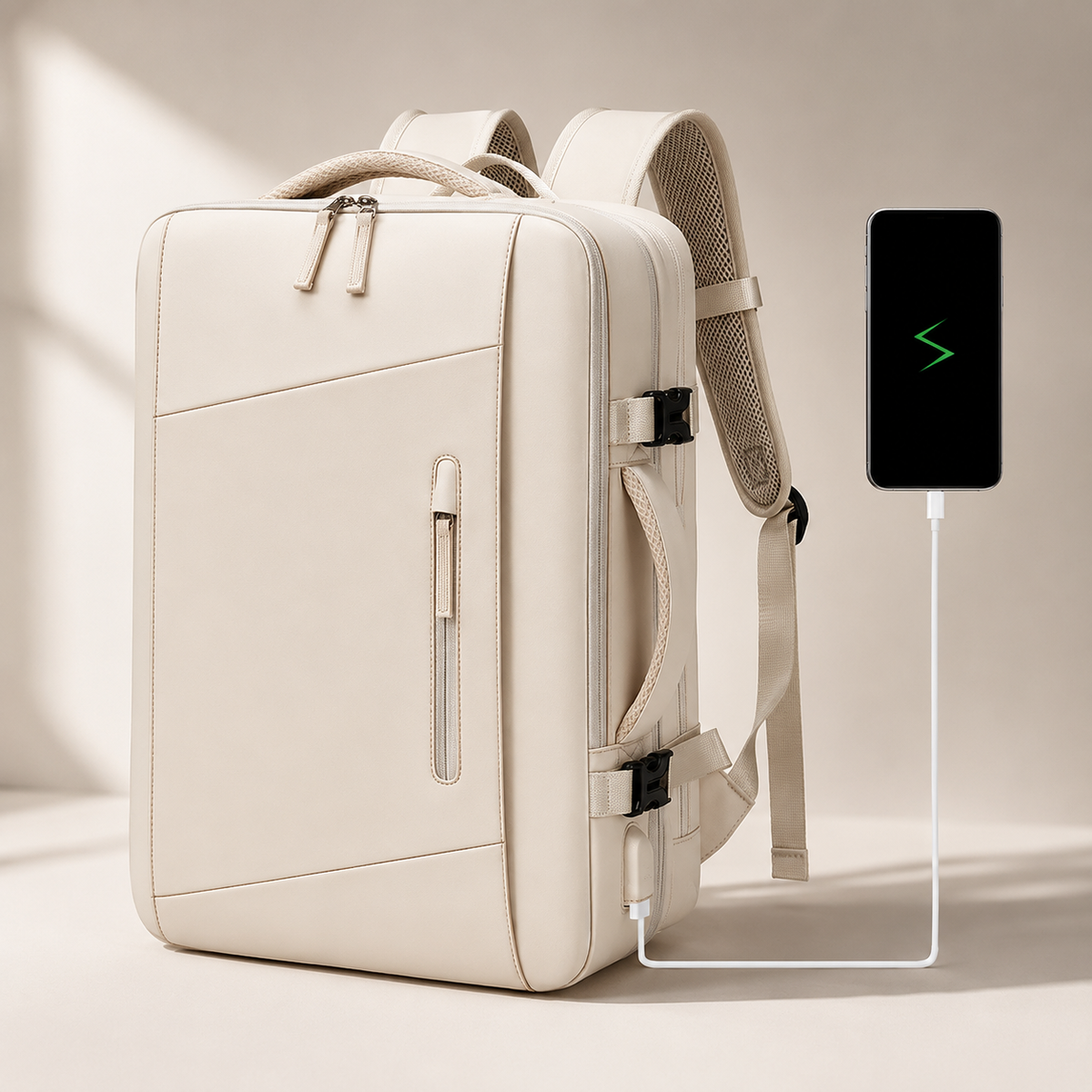 Premium Laptop Backpack Waterproof Expandable Business Travel Bag USB Charging Large Capacity 13 to 17 Inch Laptop Compatible Pack Everyday Carry