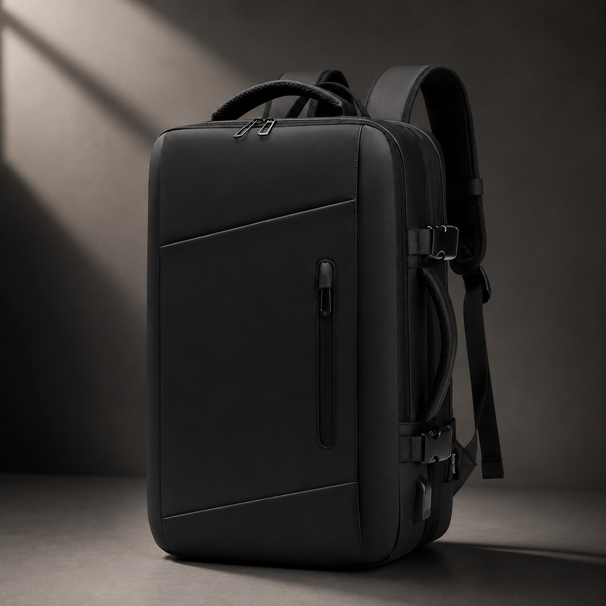 Premium Laptop Backpack Waterproof Expandable Business Travel Bag USB Charging Large Capacity 13 to 17 Inch Laptop Compatible Pack Everyday Carry
