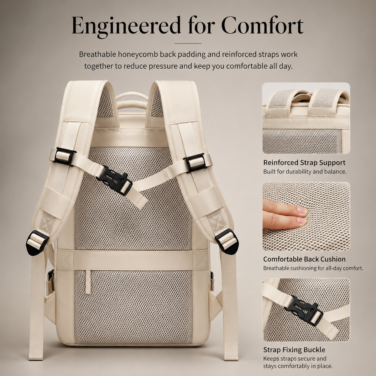 Premium Laptop Backpack Waterproof Expandable Business Travel Bag USB Charging Large Capacity 13 to 17 Inch Laptop Compatible Pack Everyday Carry