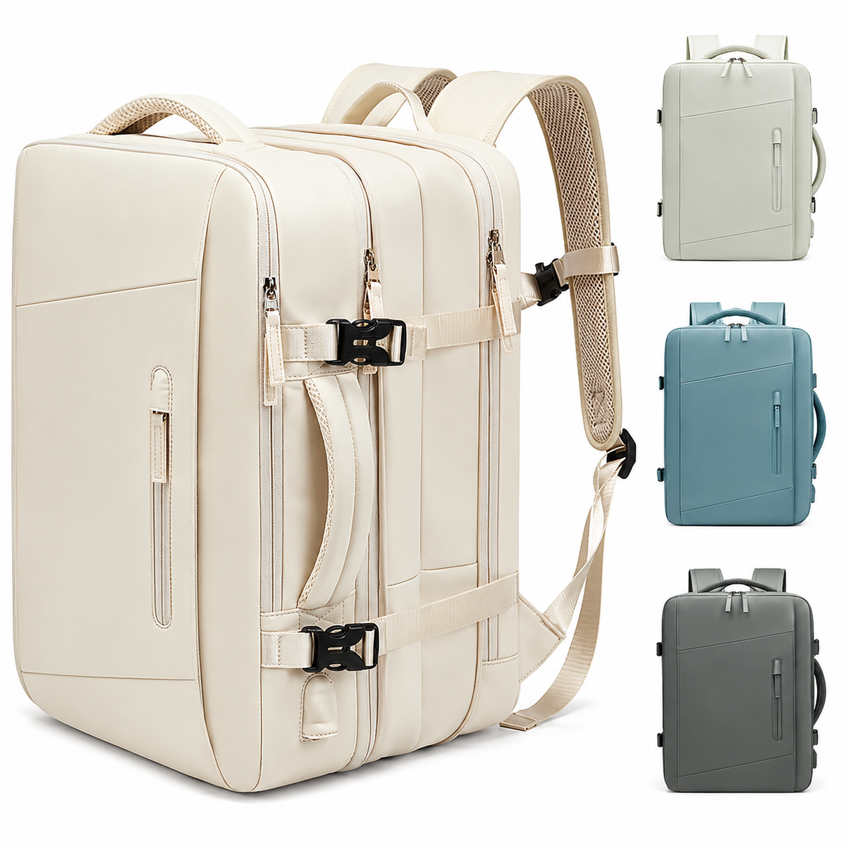 Premium Laptop Backpack Waterproof Expandable Business Travel Bag USB Charging Large Capacity 13 to 17 Inch Laptop Compatible Pack Everyday Carry