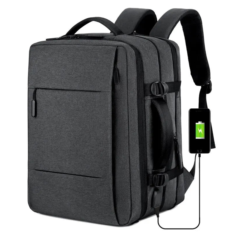Premium Laptop Backpack Waterproof Expandable USB Charging Business Travel Bag Large Capacity 13 To 17 Inch Laptop Compatible