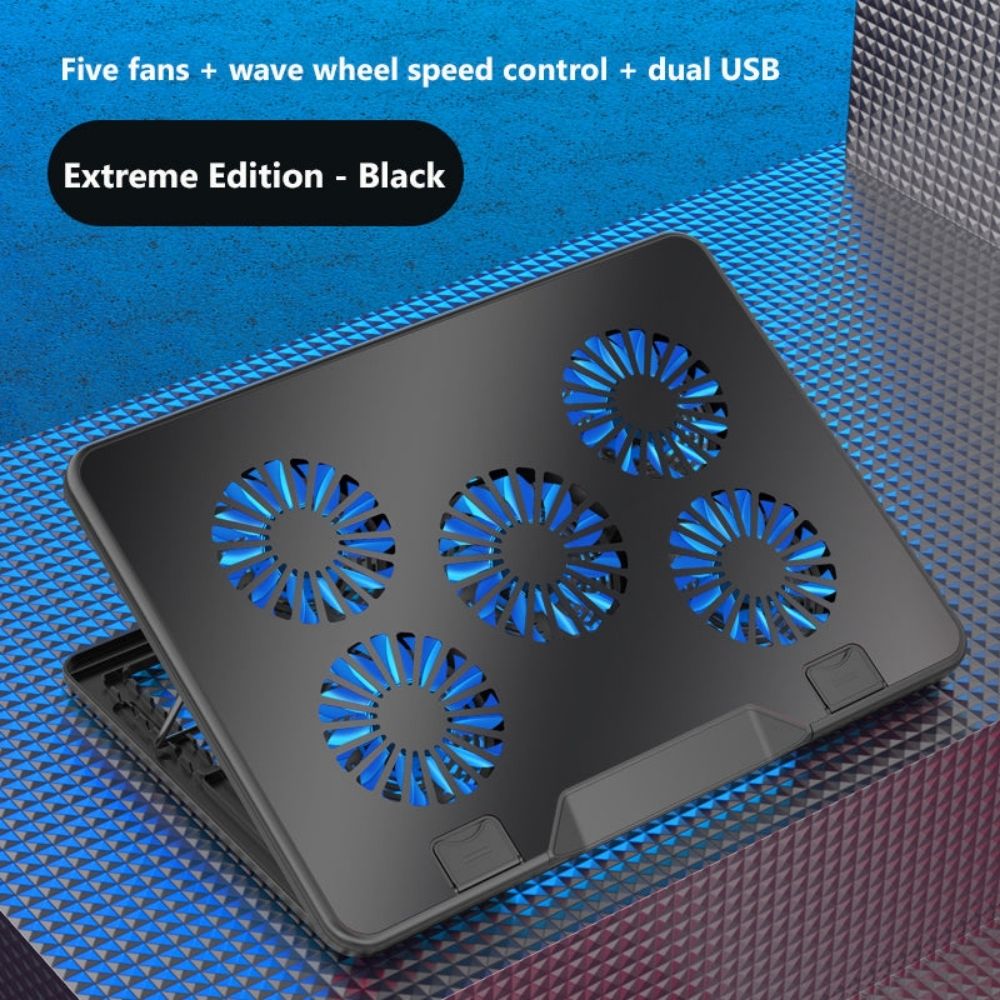 Premium Laptop Cooling Pad RGB 6 Fan Adjustable Gaming Notebook Cooler Ergonomic Heat Dissipation Stand