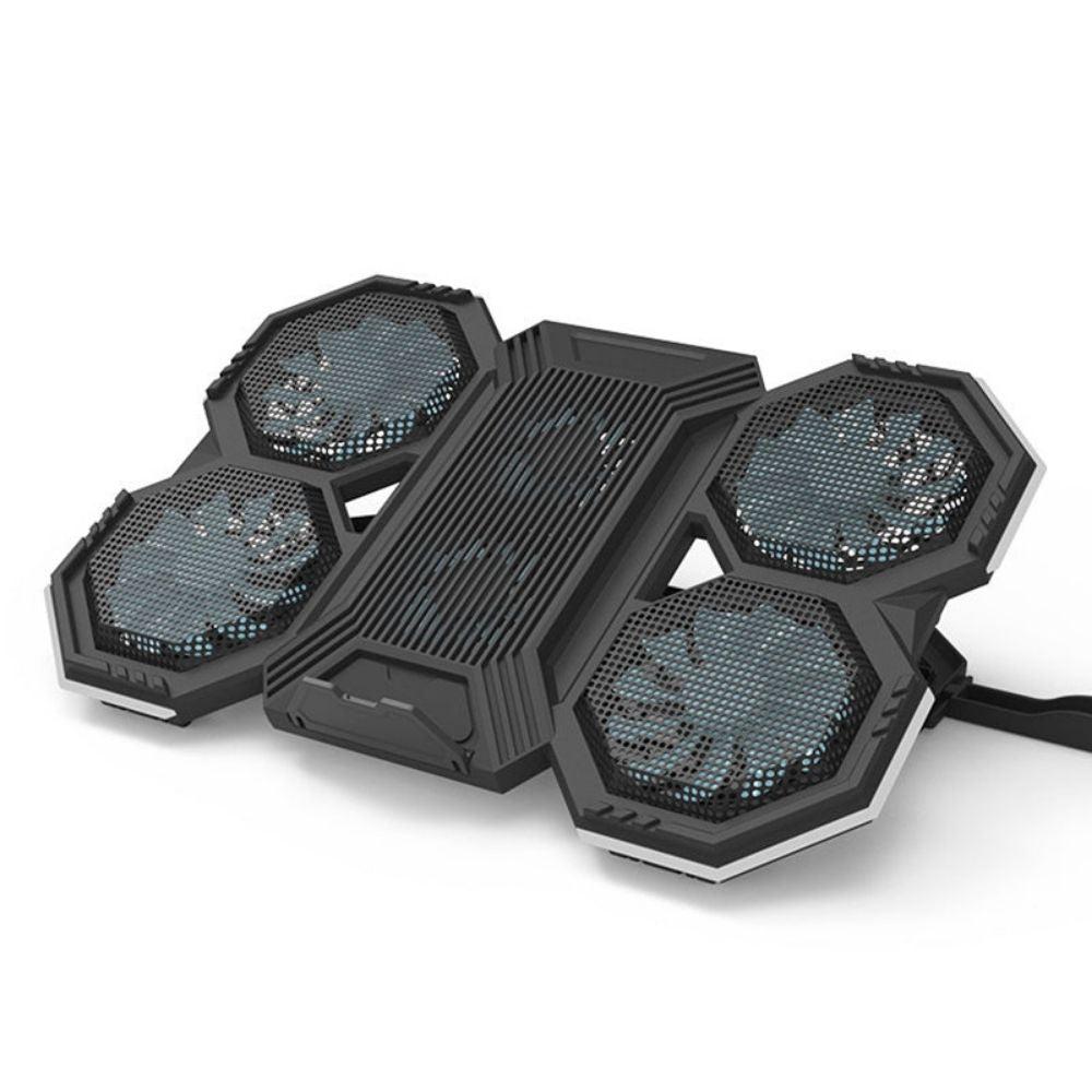 Premium Laptop Cooling Pad RGB 6 Fan Adjustable Gaming Notebook Cooler Ergonomic Heat Dissipation Stand