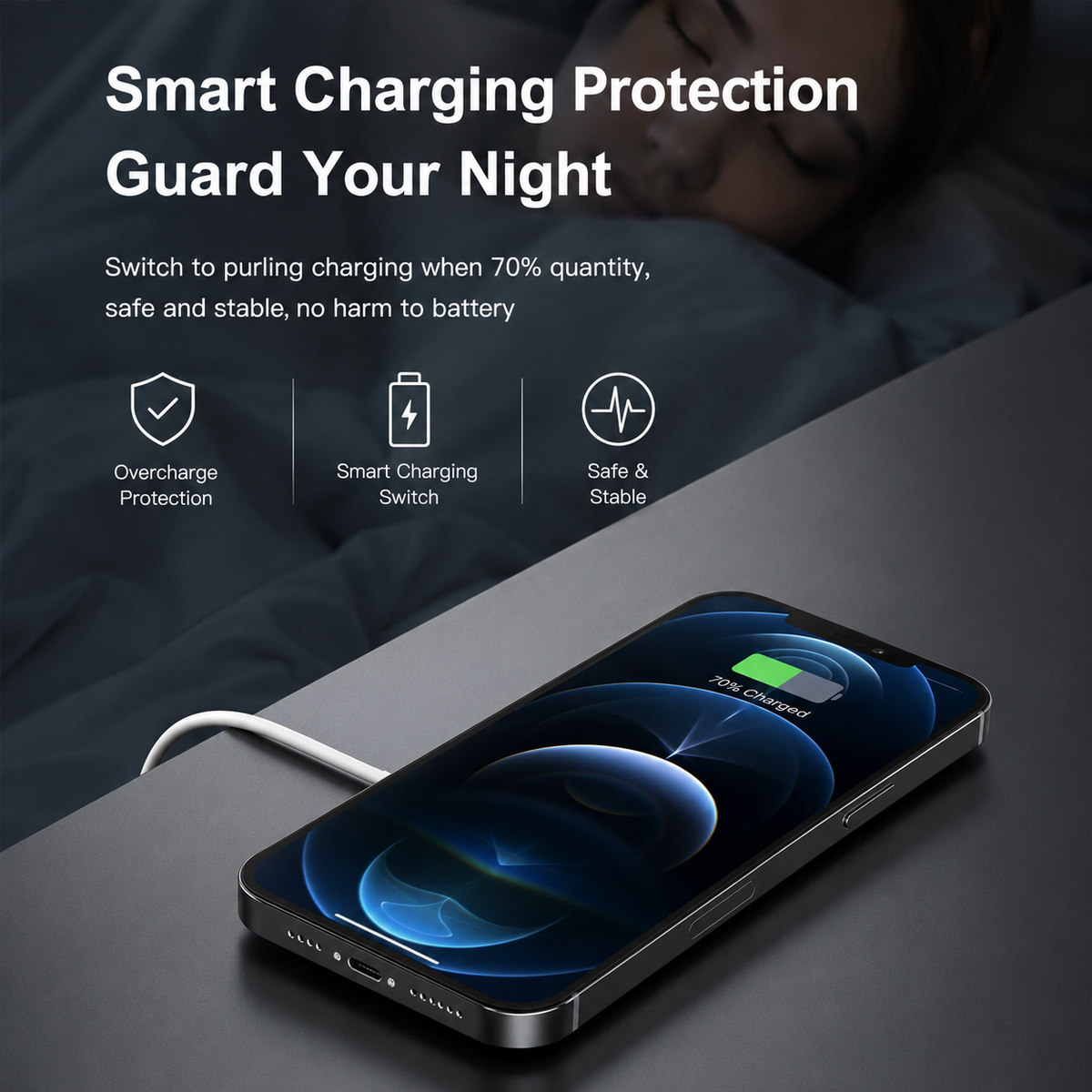 Premium MagSafe Compatible Magnetic Wireless Charger 30W Fast Wireless Charging Pad Slim Portable Dock for Smartphones and Earbuds Home Office Travel