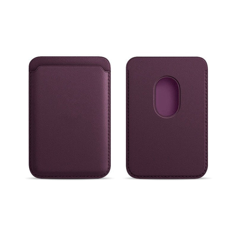 Premium MagSafe Wallet Magnetic Card Holder Slim Leather Phone Wallet Detachable Secure Card Storage Case