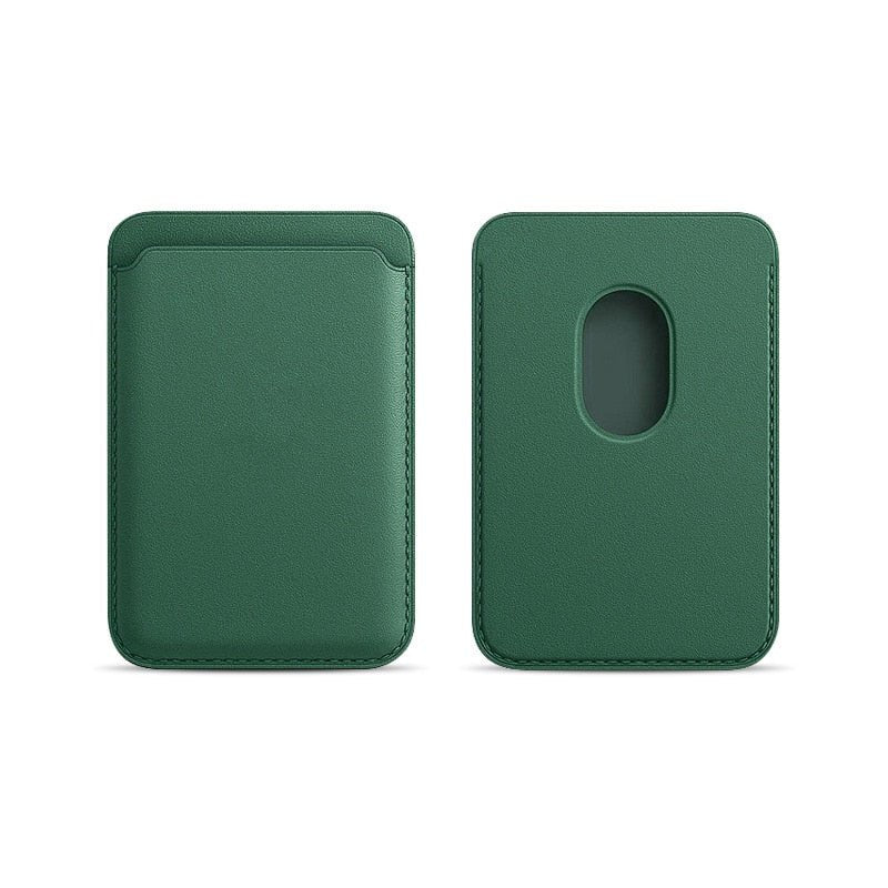 Premium MagSafe Wallet Magnetic Card Holder Slim Leather Phone Wallet Detachable Secure Card Storage Case